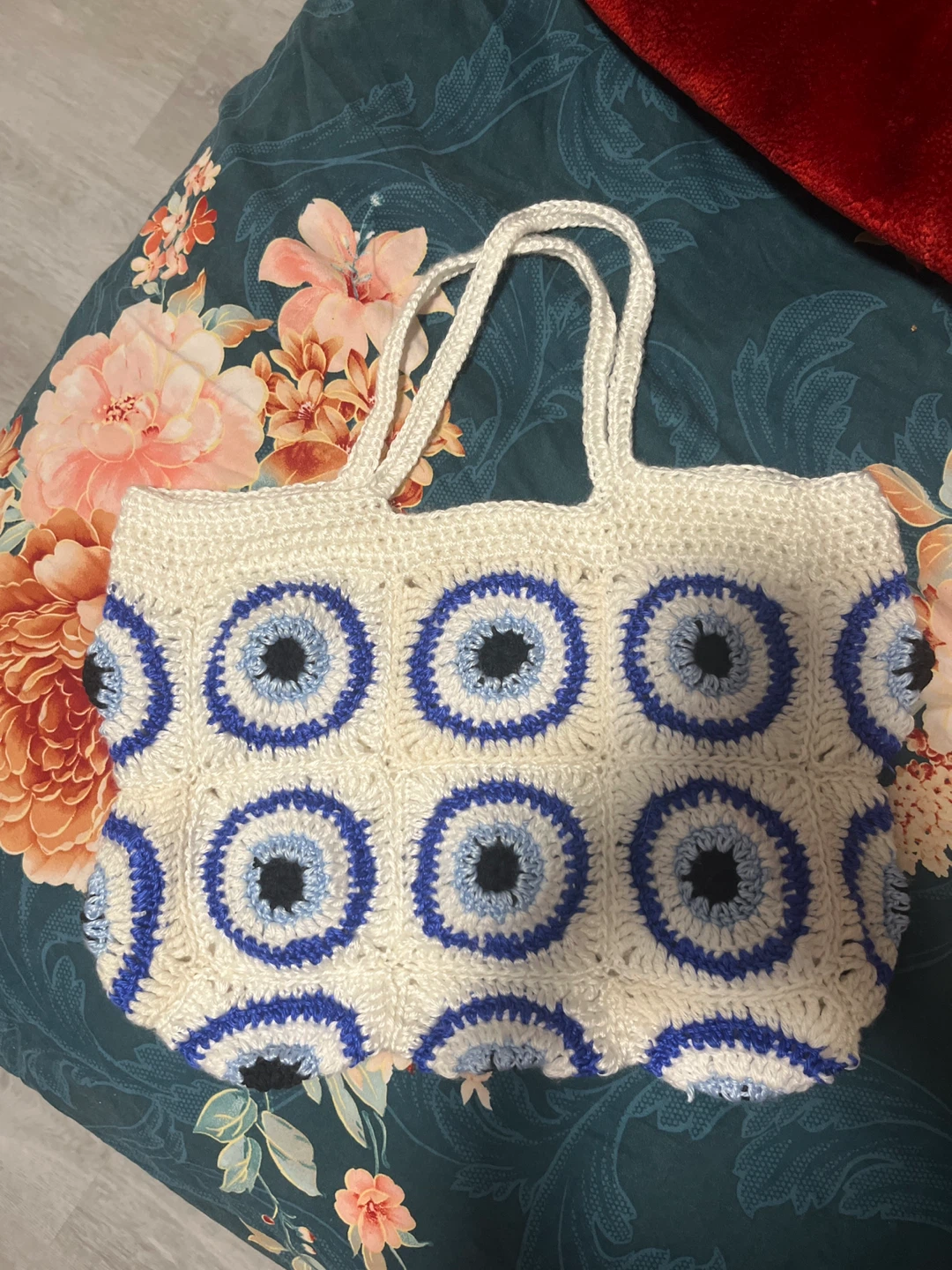 Crochet Tote Bag - Evil Eye Pattern - photo 2