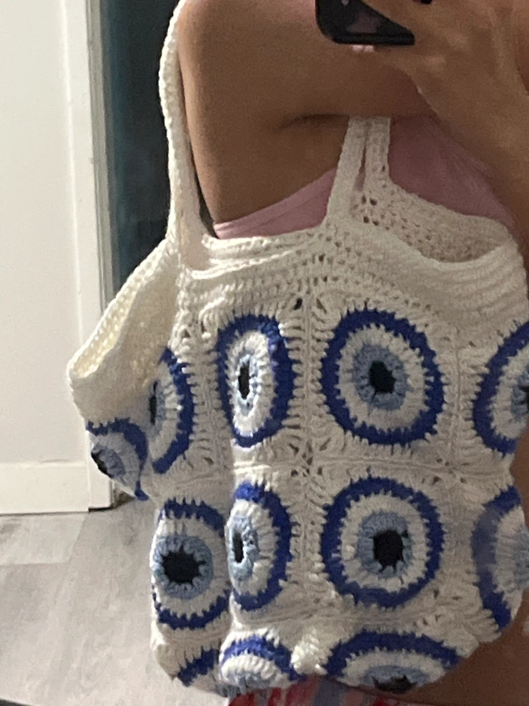 Crochet Tote Bag - Evil Eye Pattern - photo 4