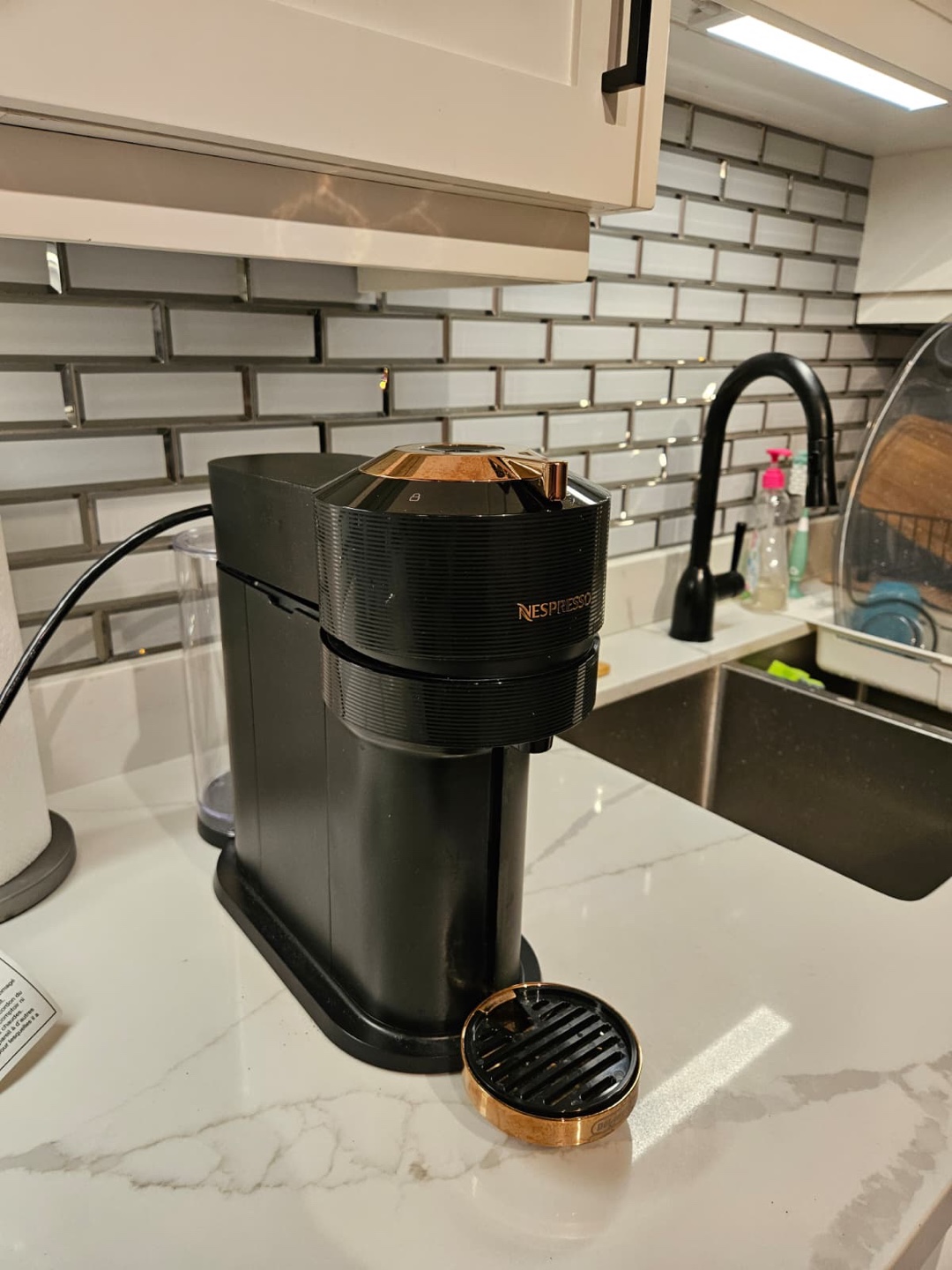 Nespresso Vertuo Next Coffee Machine - Black & Rose Gold - photo 3