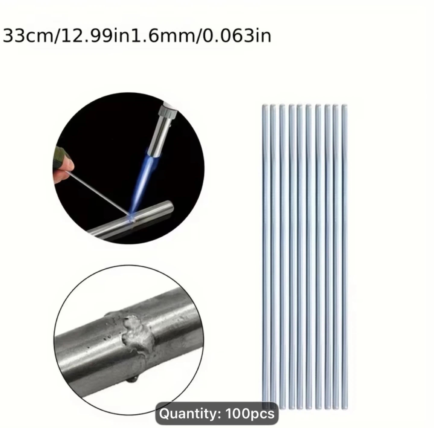 100 Low Temperature Solder Rods for Metal Repair - photo 2