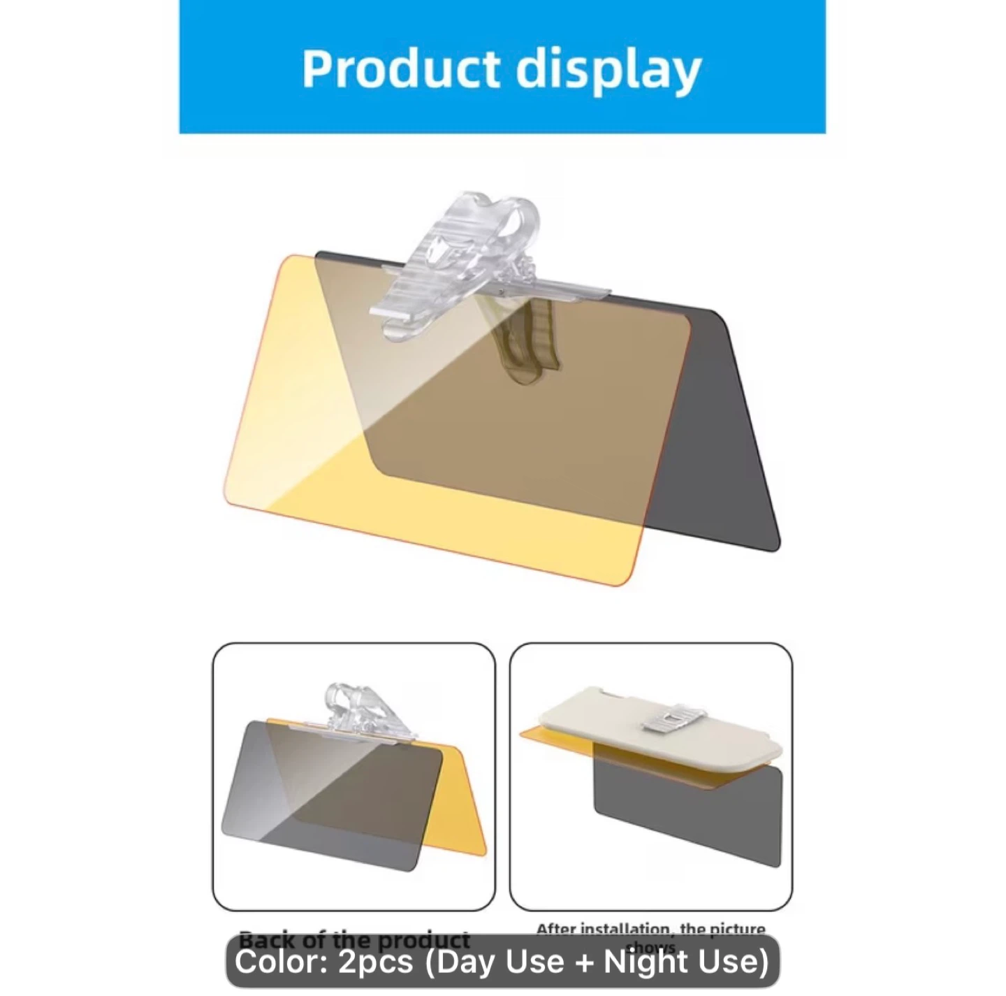 Car Sun Visor Dual-Use Anti-Glare Glasses - photo 4