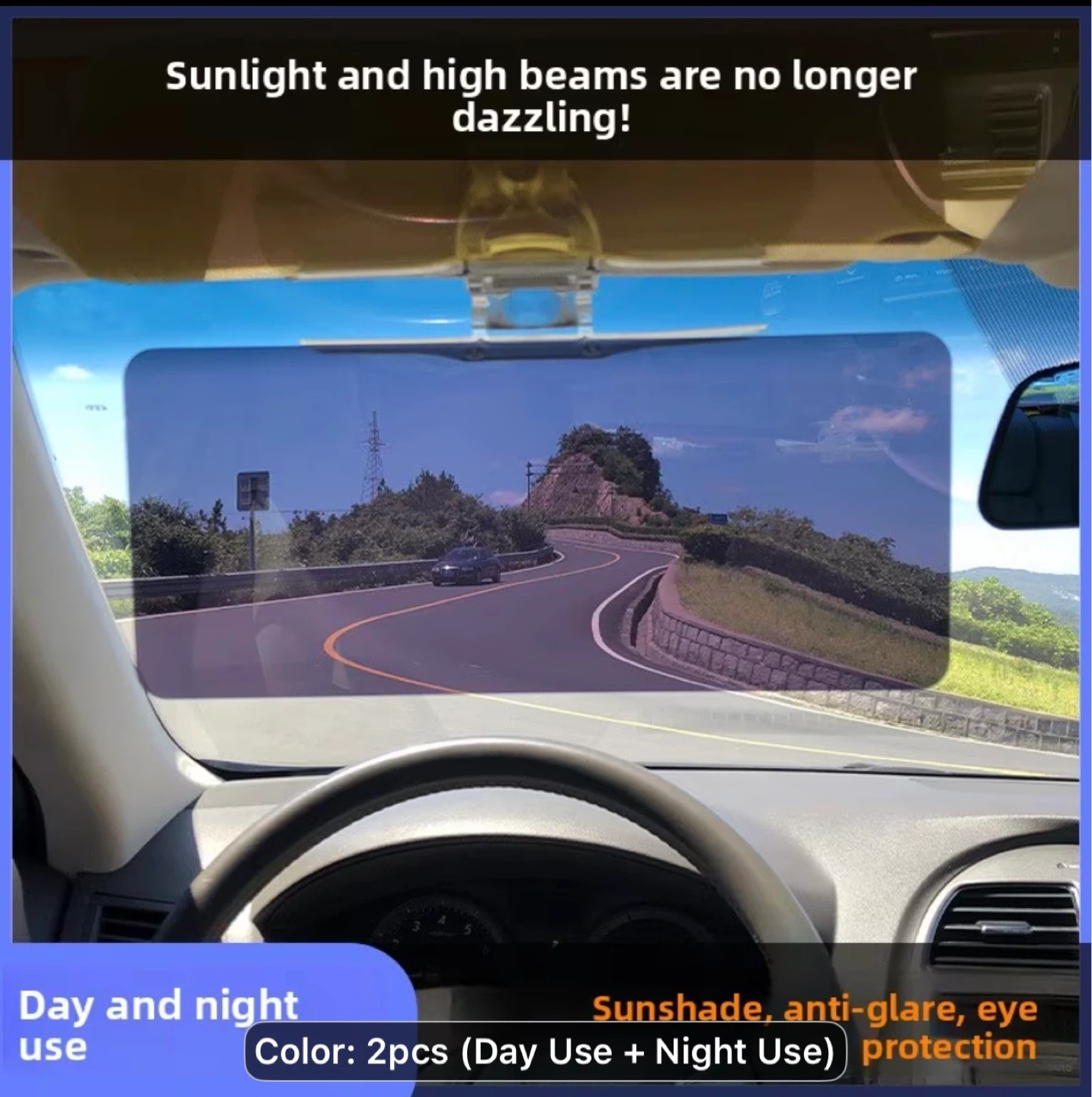 Car Sun Visor Dual-Use Anti-Glare Glasses - photo 5