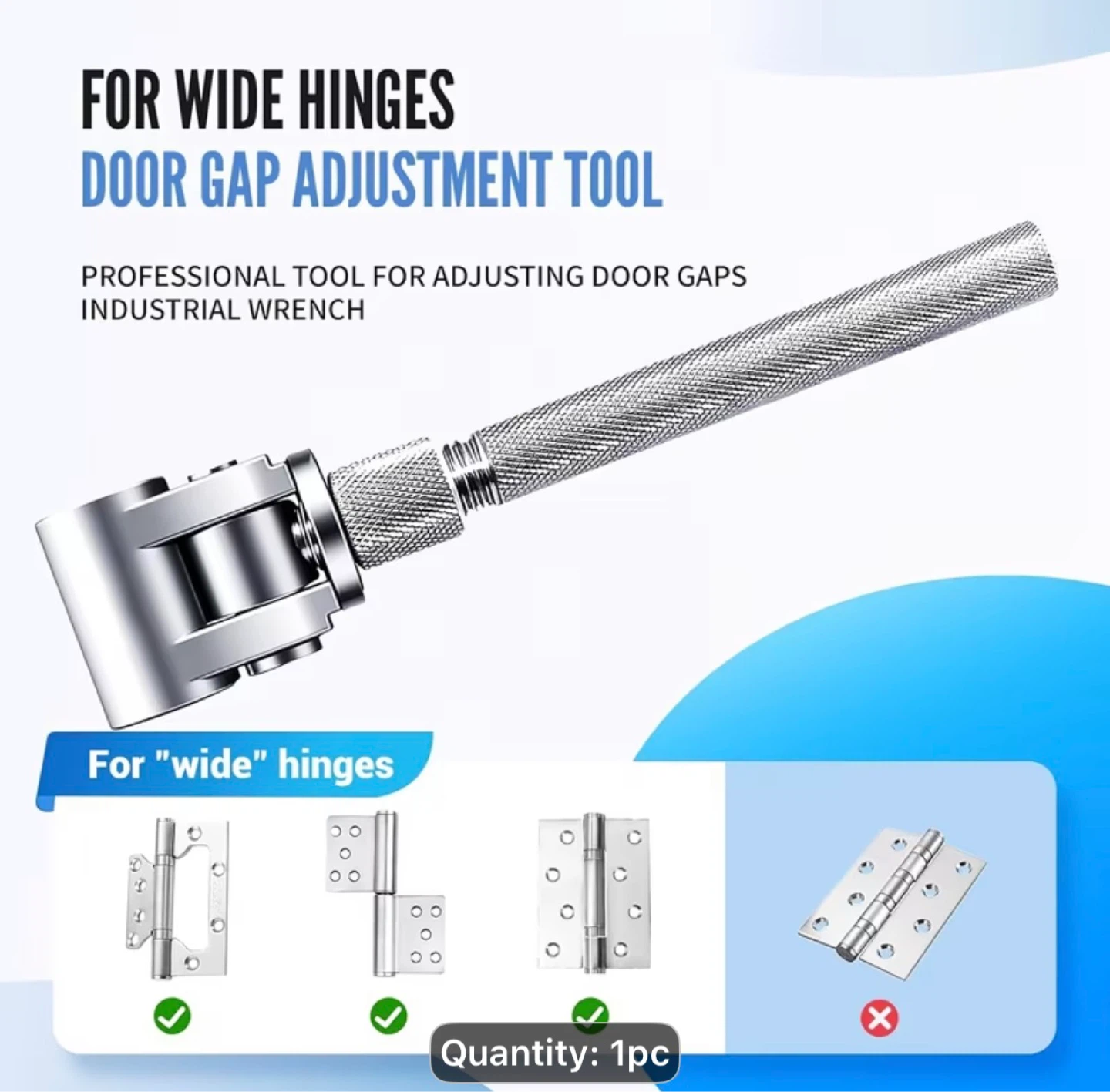 1pc Universal Door Hinge Adjustment Tool, Hinge Gap - photo 3
