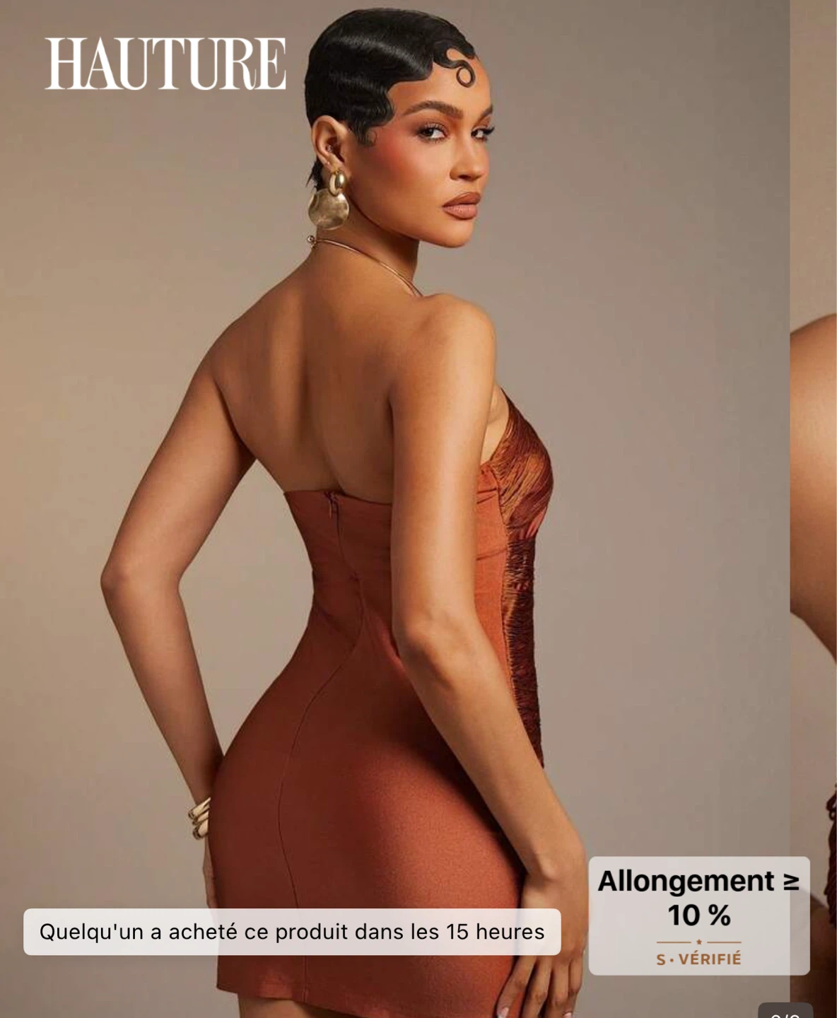Robe à franges moulante - photo 2