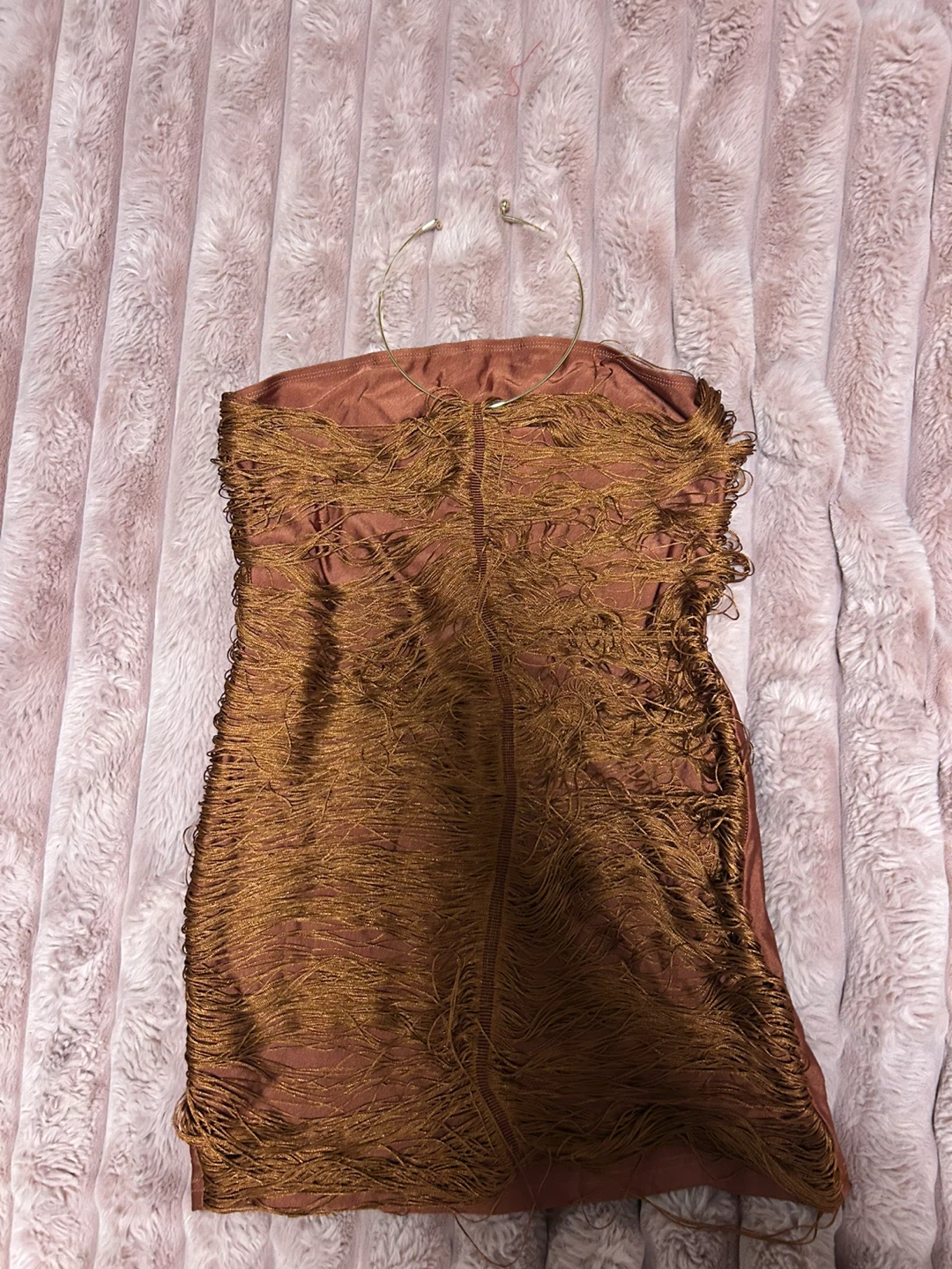Robe à franges moulante - photo 3