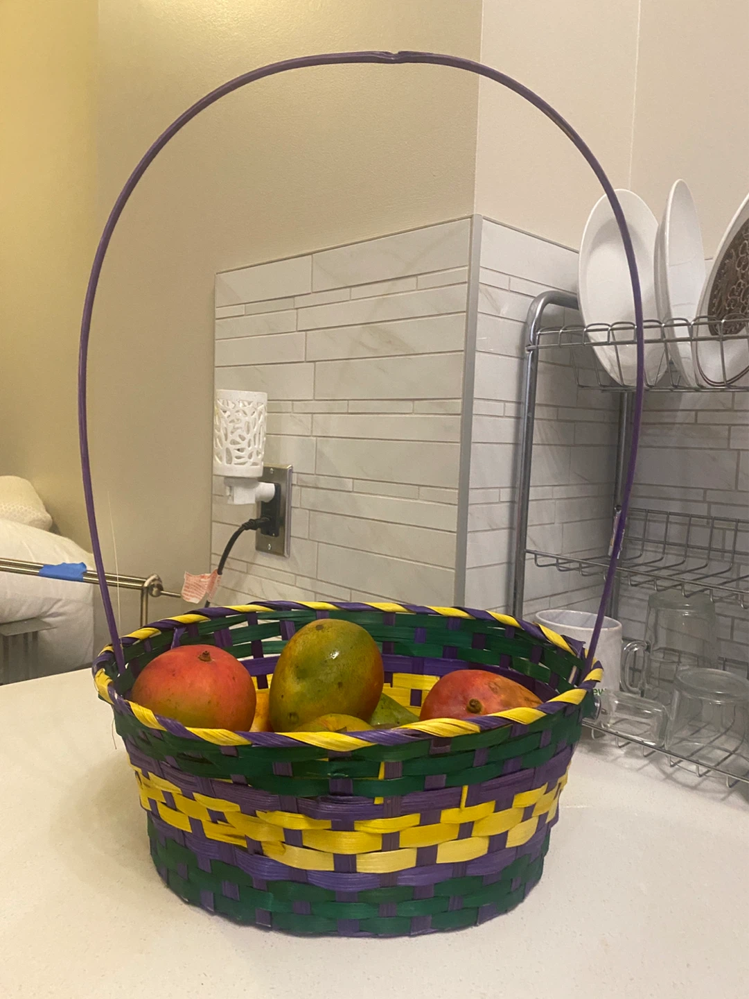 Woven Fruit Basket with Handle - photo 4