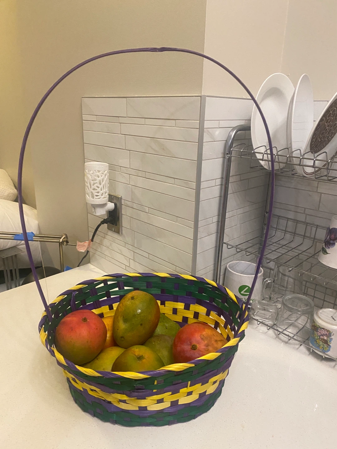 Woven Fruit Basket with Handle - photo 2