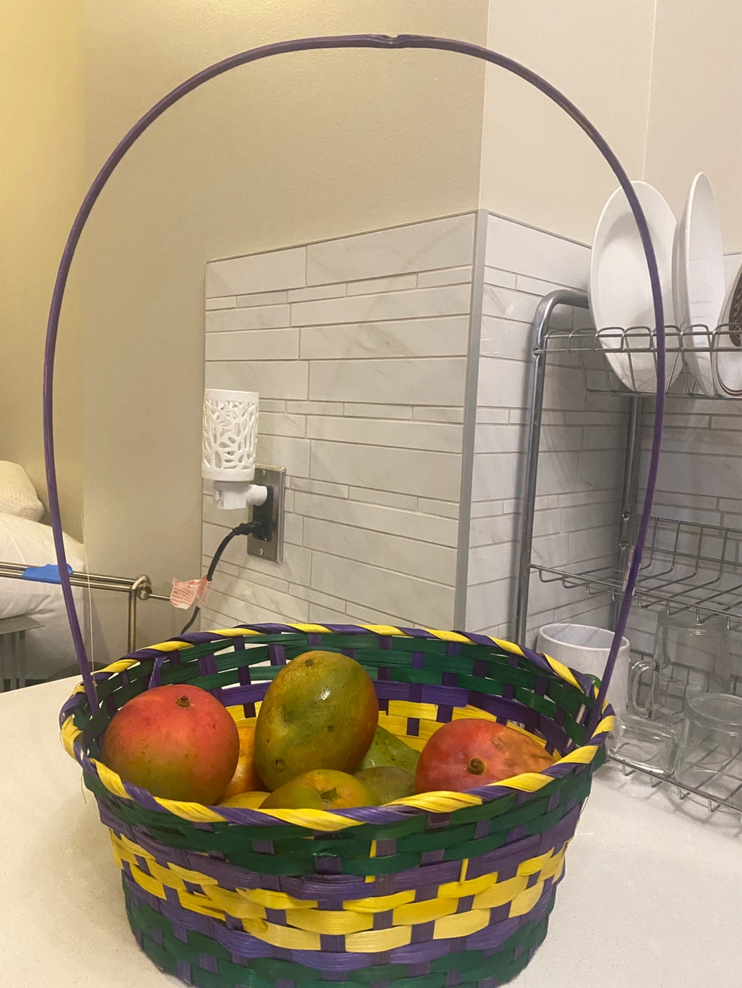 Woven Fruit Basket with Handle - photo 3
