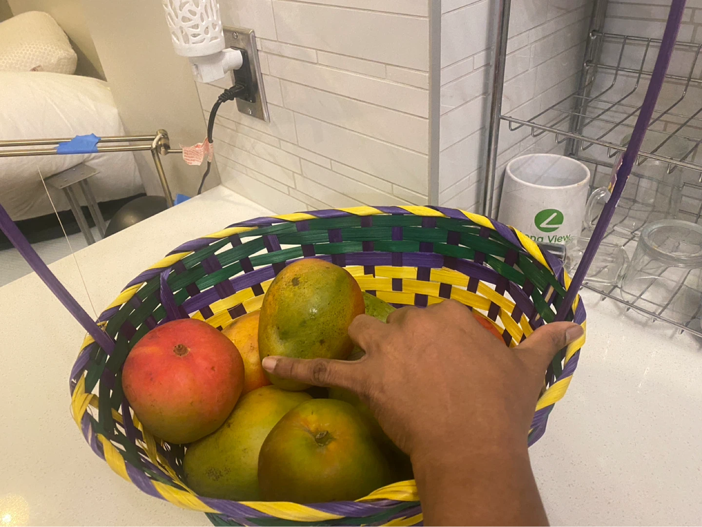 Woven Fruit Basket with Handle - photo 5