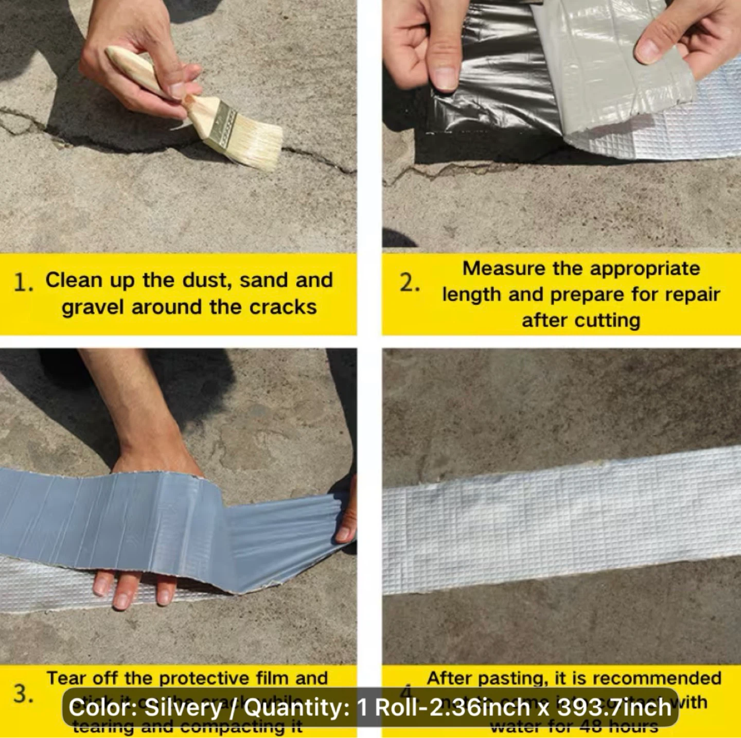 1 Roll Heavy-Duty Tape - Suitable for Roof/Wall/Pipe - photo 5