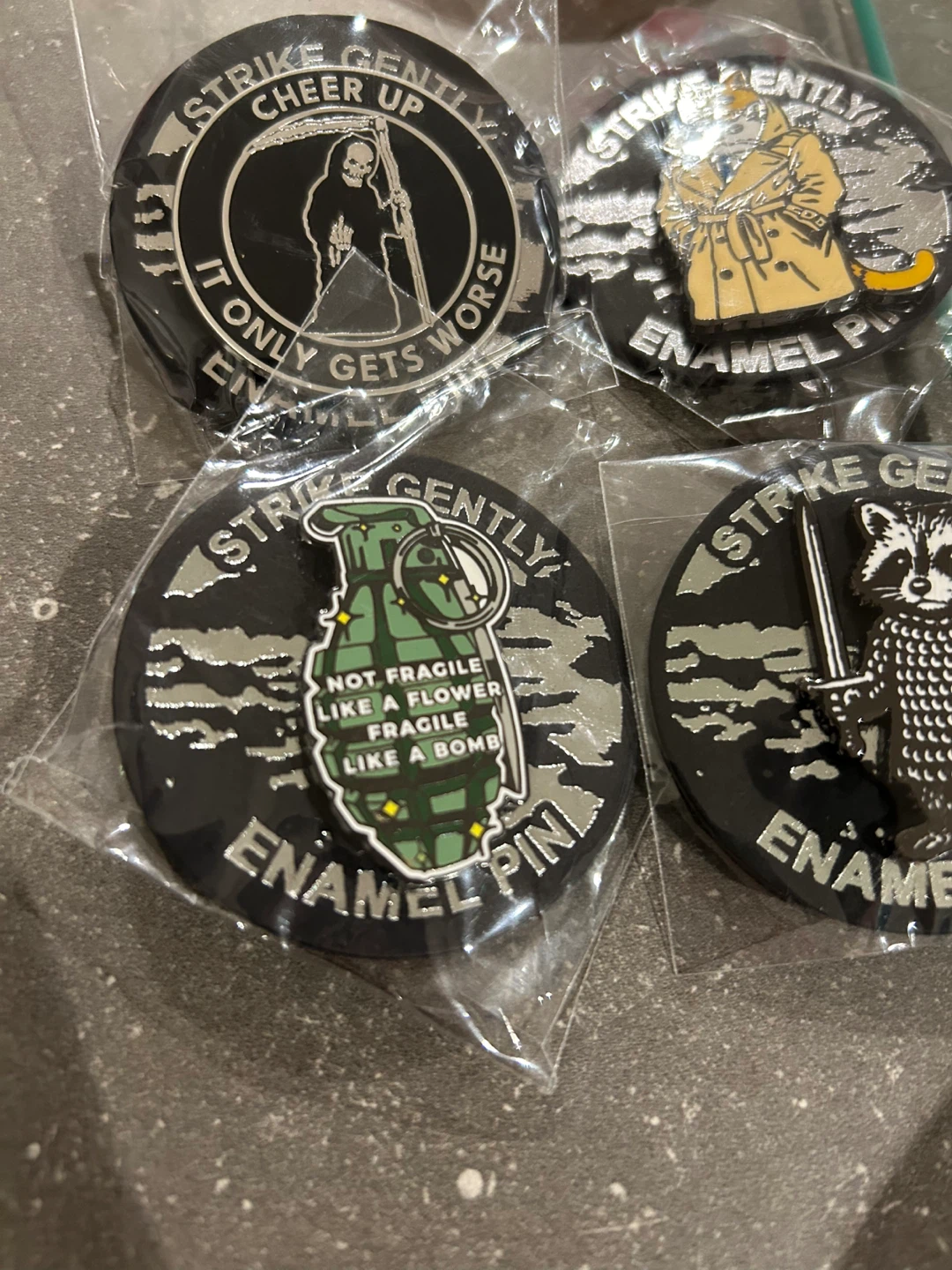 Four Hard Enamel Pins - photo 2
