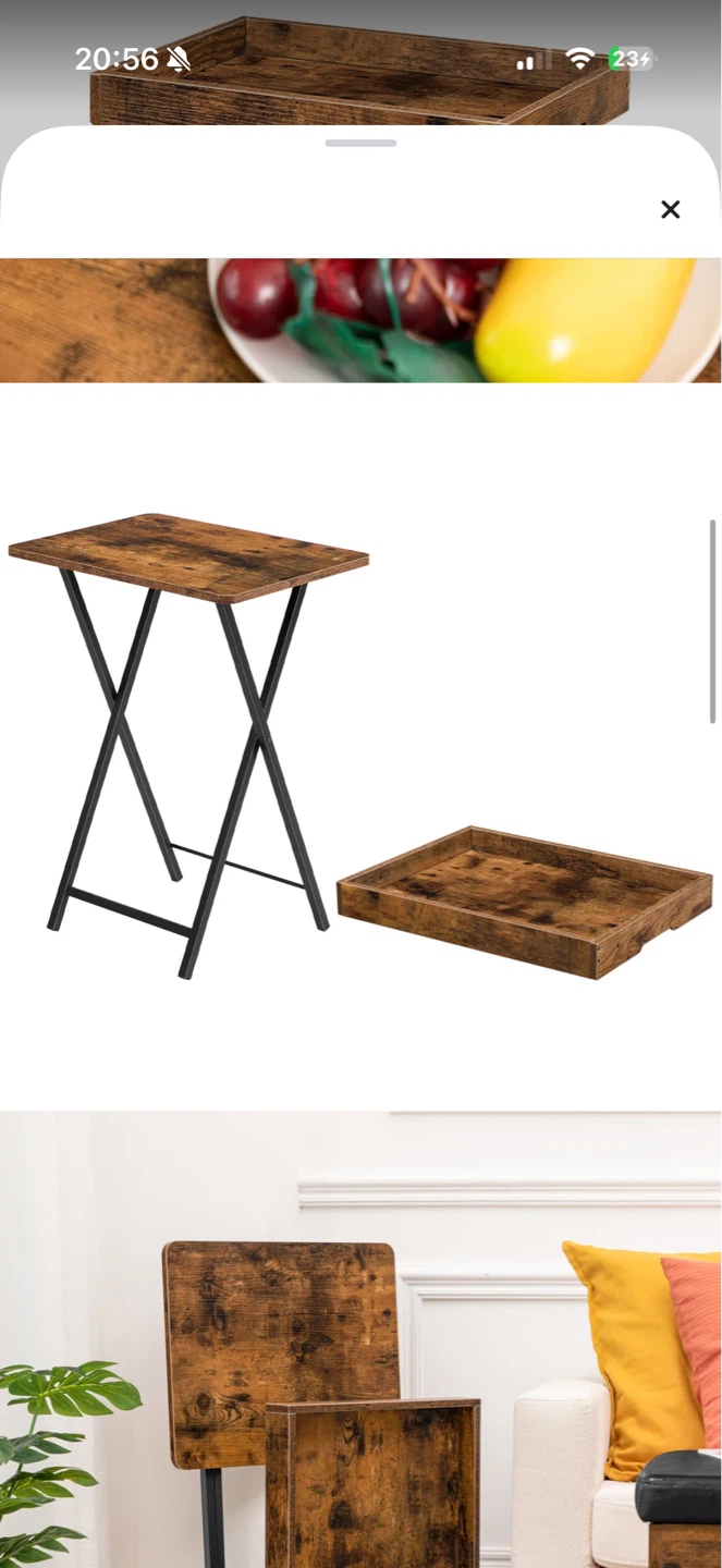 Tray Table with Raised Edge - photo 3