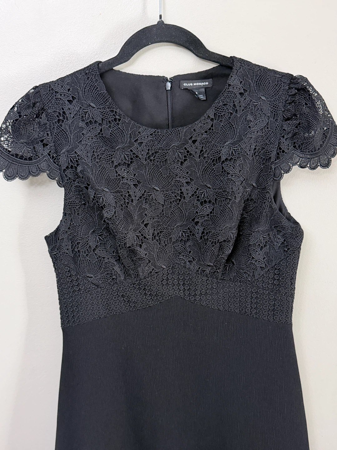 Club Monaco Black Lace Cocktail Dress - Size 6 - photo 3