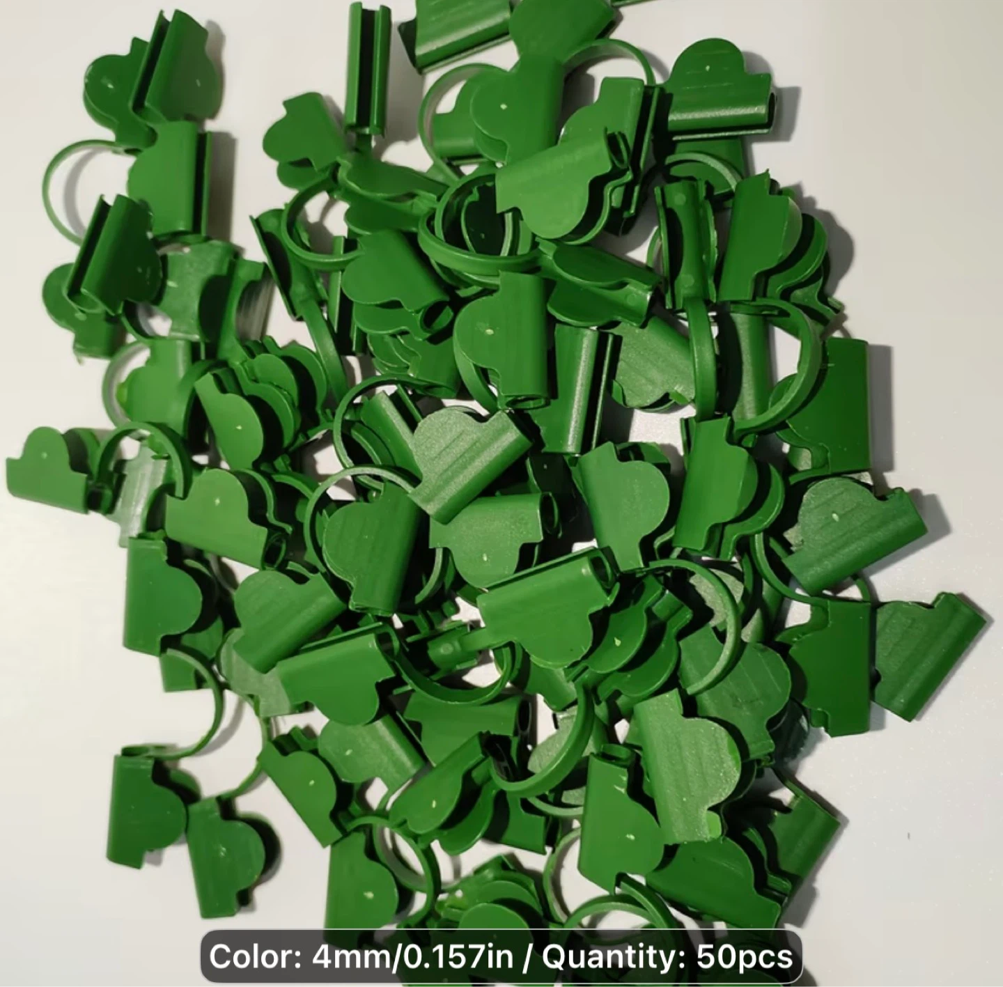 50pcs Plastic Greenhouse Clips - Suitable for Securing Plastic