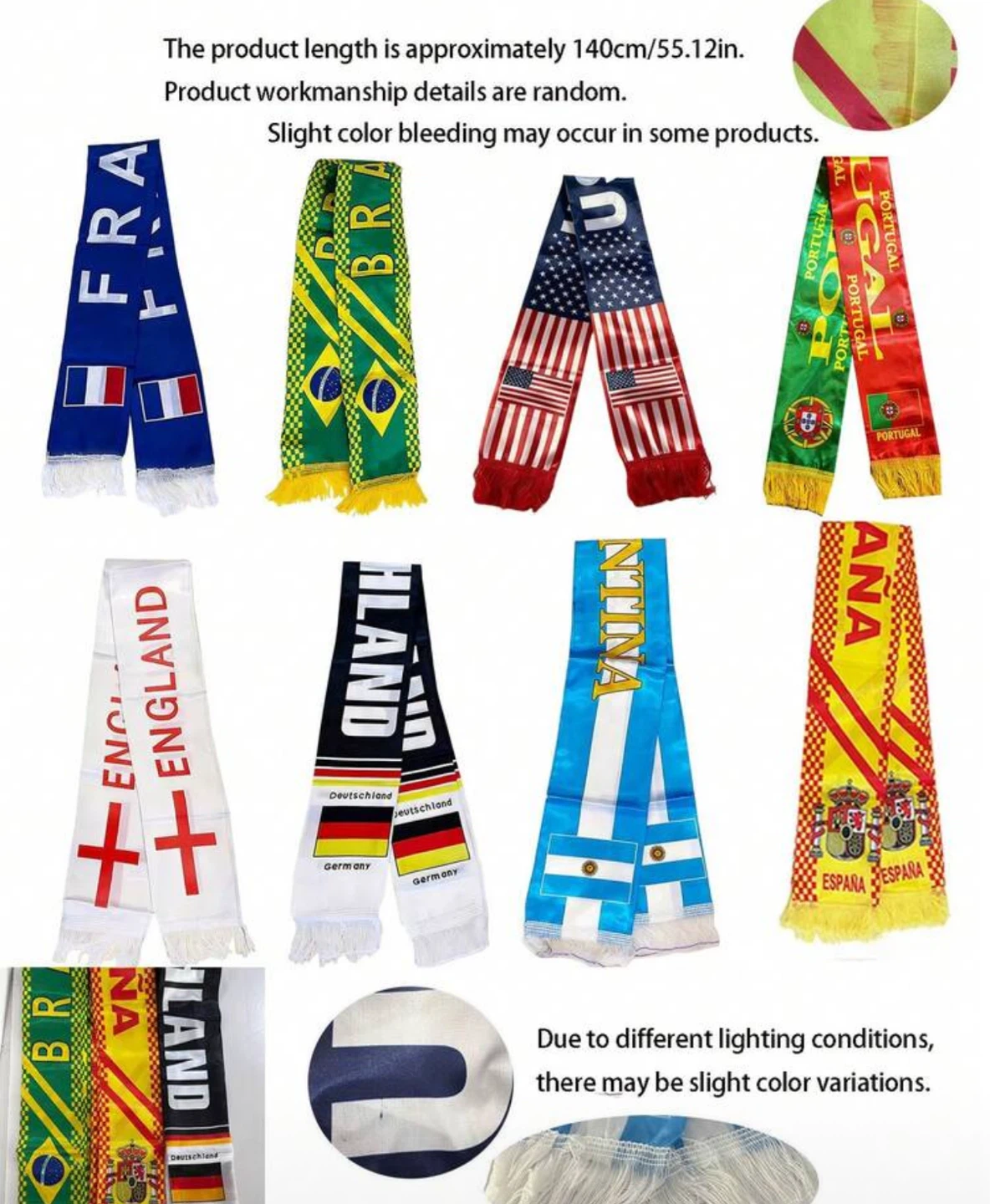 Assorted Country Scarves - Soccer Fan Gear - photo 3