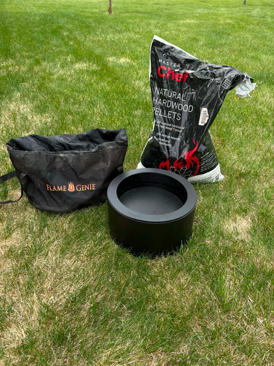 Flame Genie Pellet Fire Pit with Tote Bag