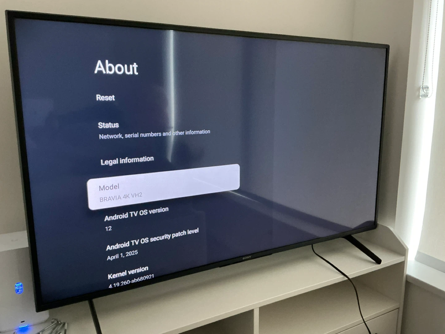 Sony 55” TV KD-55X80J
