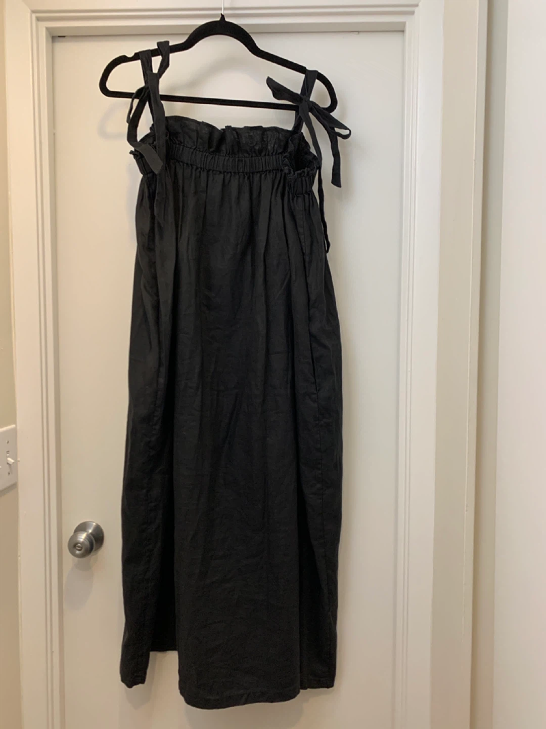A Bronze Age. Black Maxi Dress 100% linen - photo 3