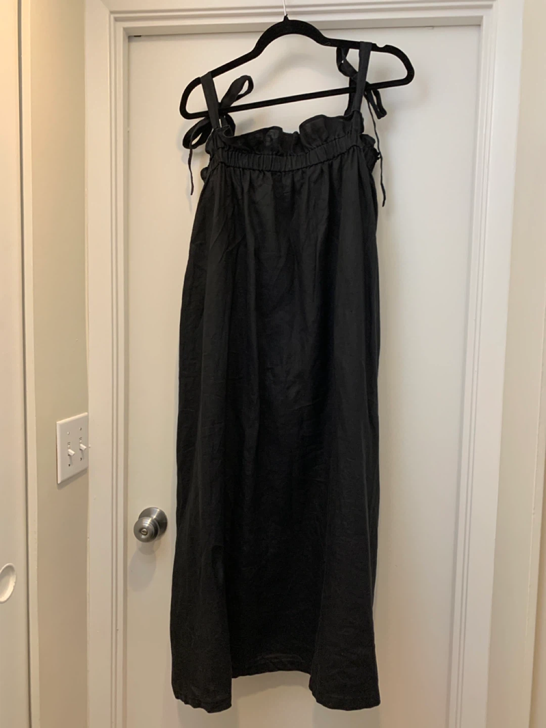 A Bronze Age. Black Maxi Dress 100% linen - photo 2
