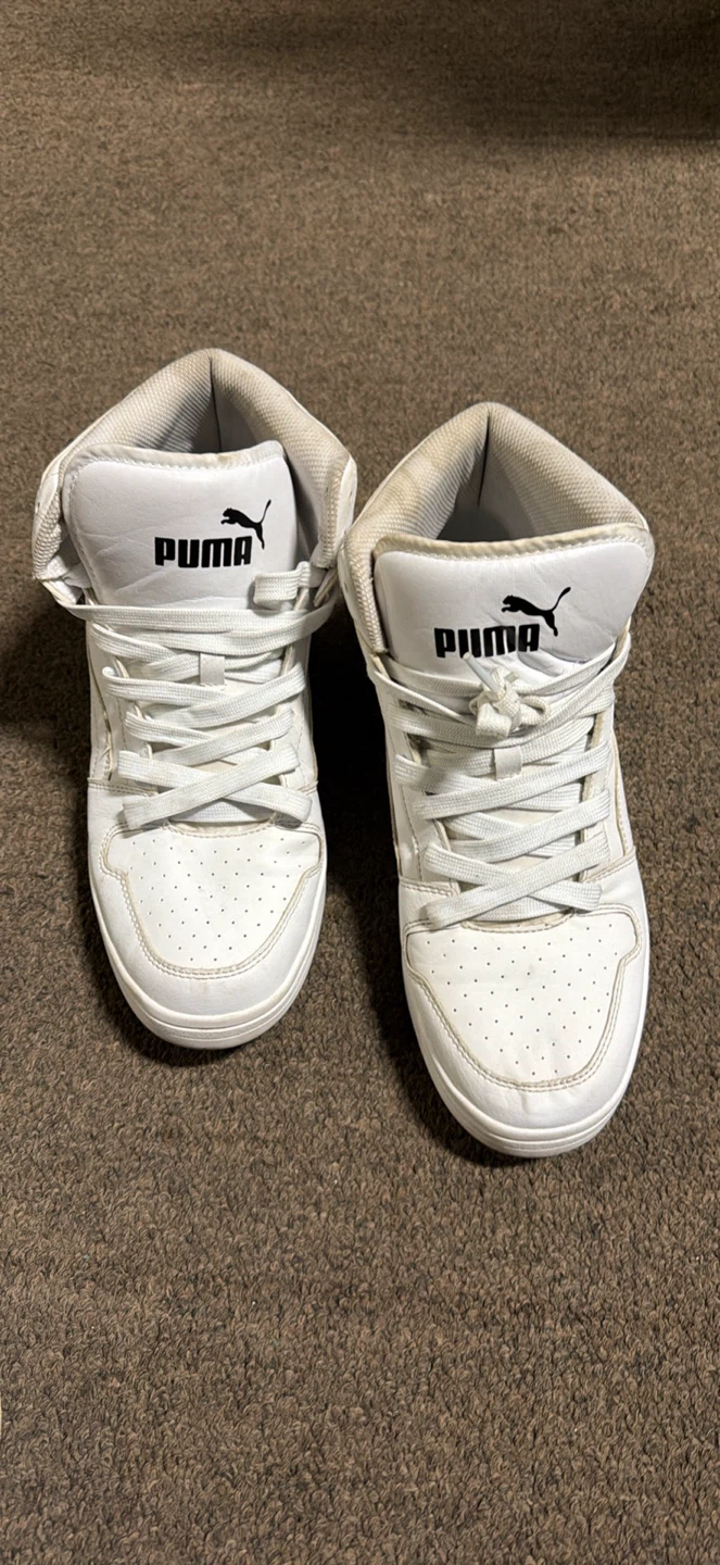 Puma White High Top Sneakers