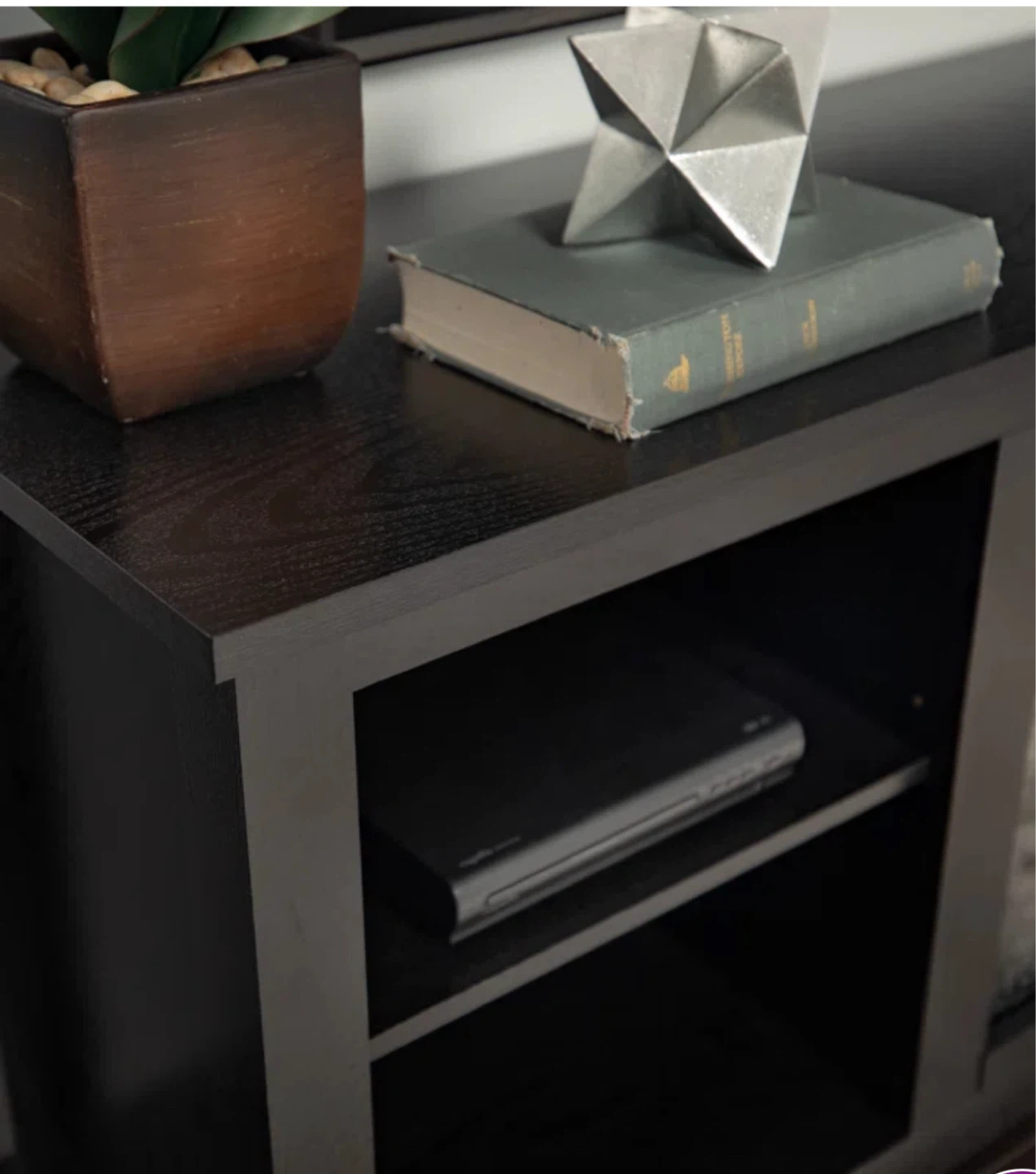 NEW WITHOUT UNBOXING 58” Black Electric Fireplace TV Stand