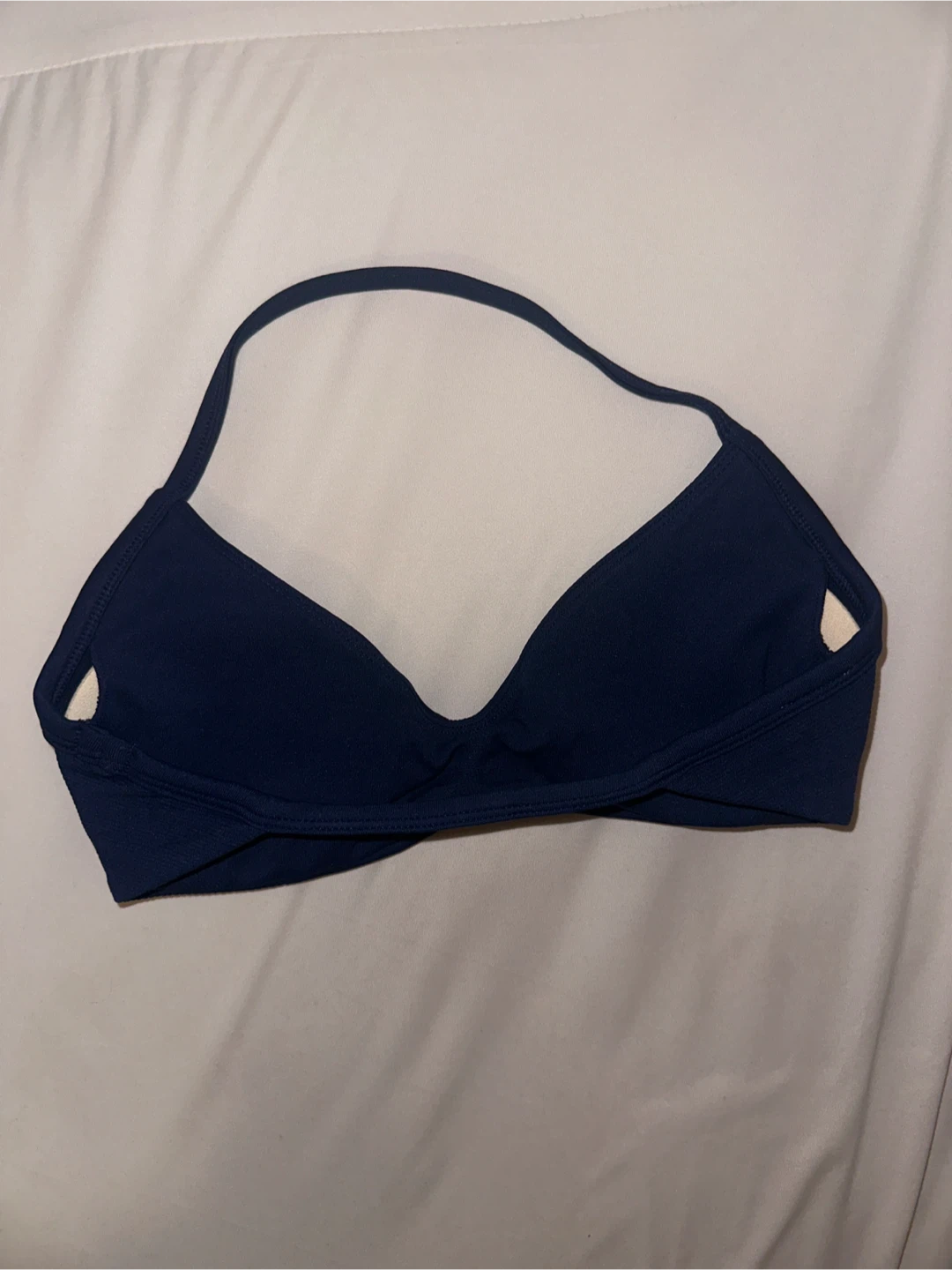 Cute Navy Blue Bikini Top & Shorts Workout Set - photo 2