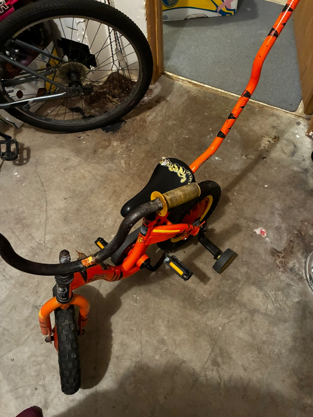 Tiger Kids Tricycle with Parent Handle