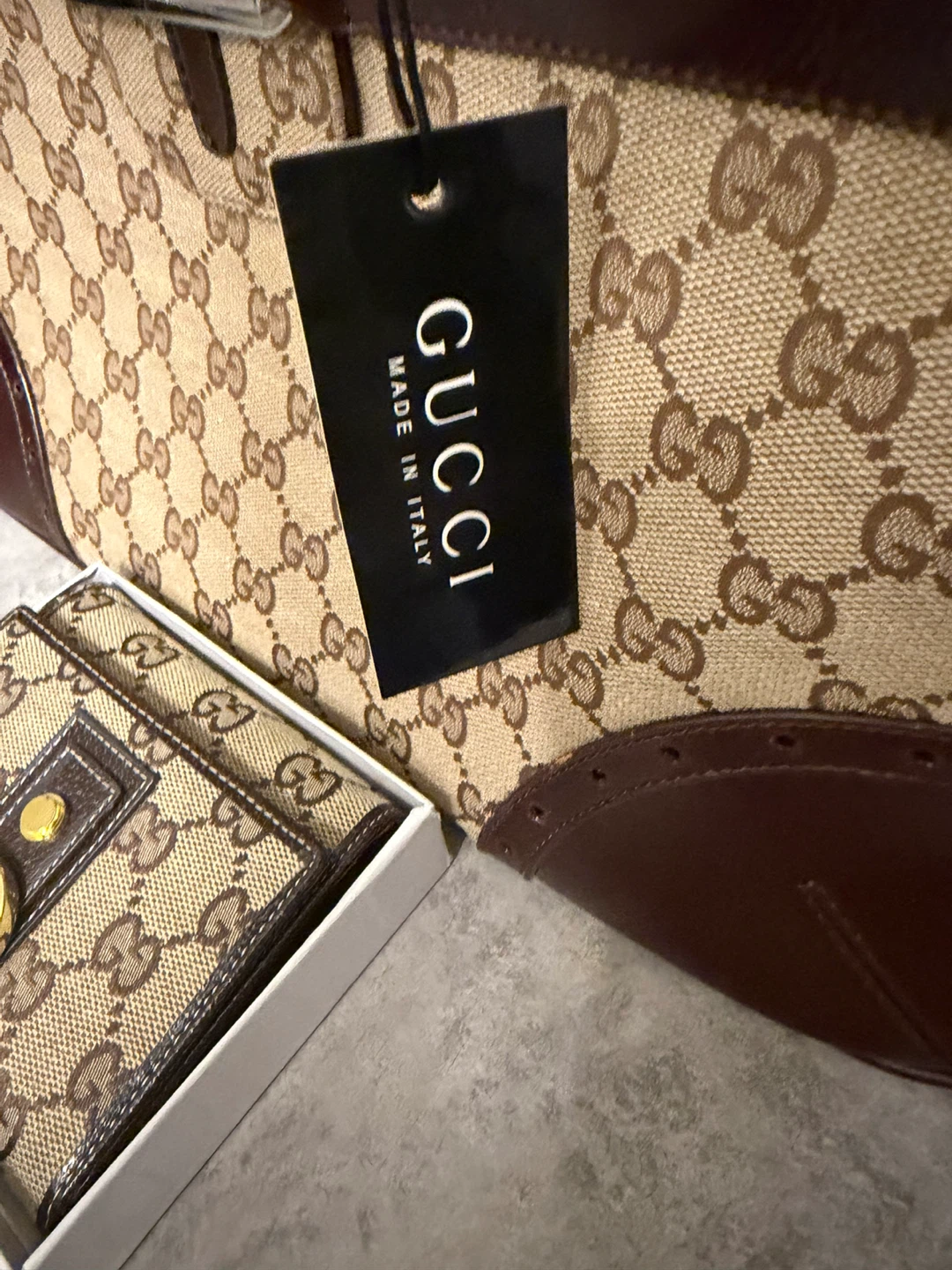 Gucci Monogram Tote Bag with Matching Wallet - photo 3