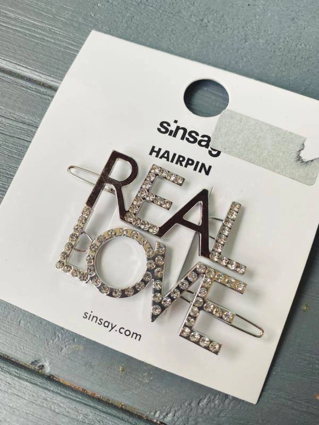 “REAL LOVE” Hair Pins Set – Sinsay (2 pcs)