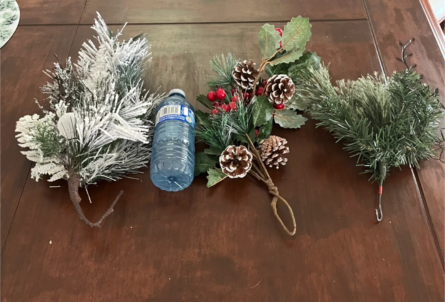 Christmas Floral Picks with Pinecones and Berries - photo 5