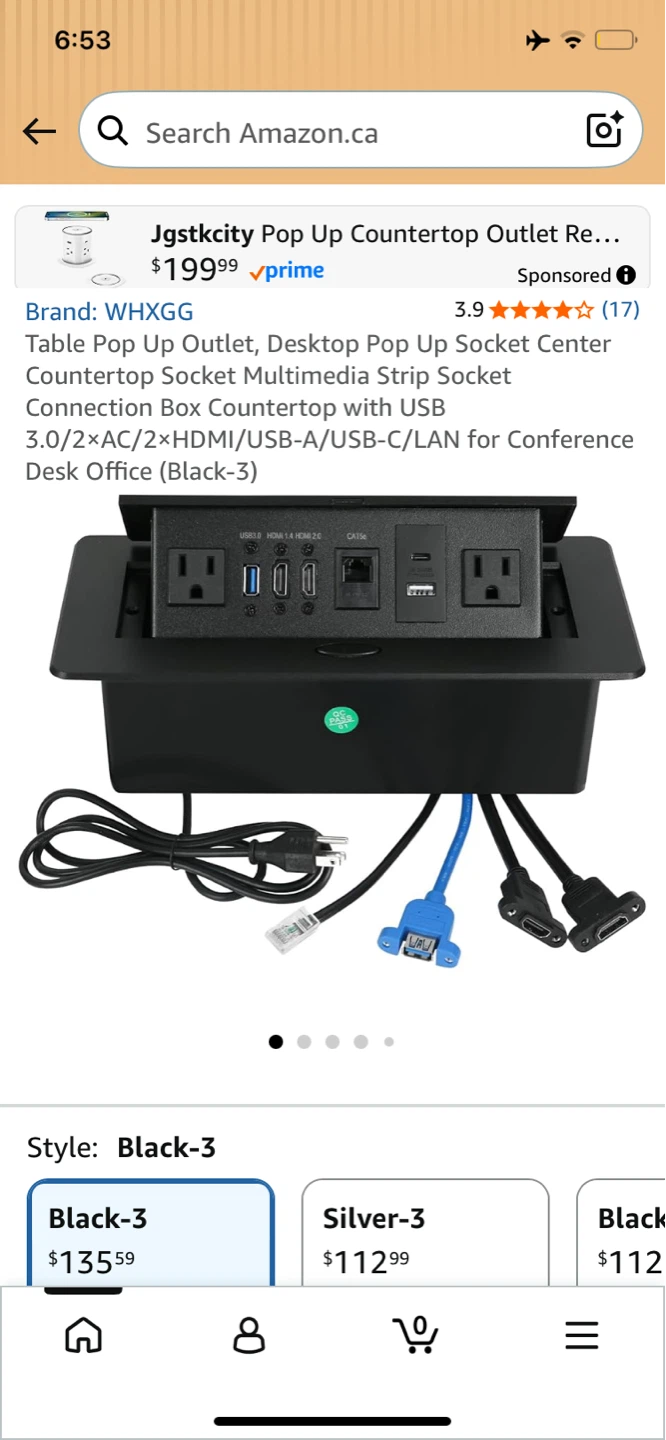 WHXGG Table Pop Up Outlet Desktop Socket Center