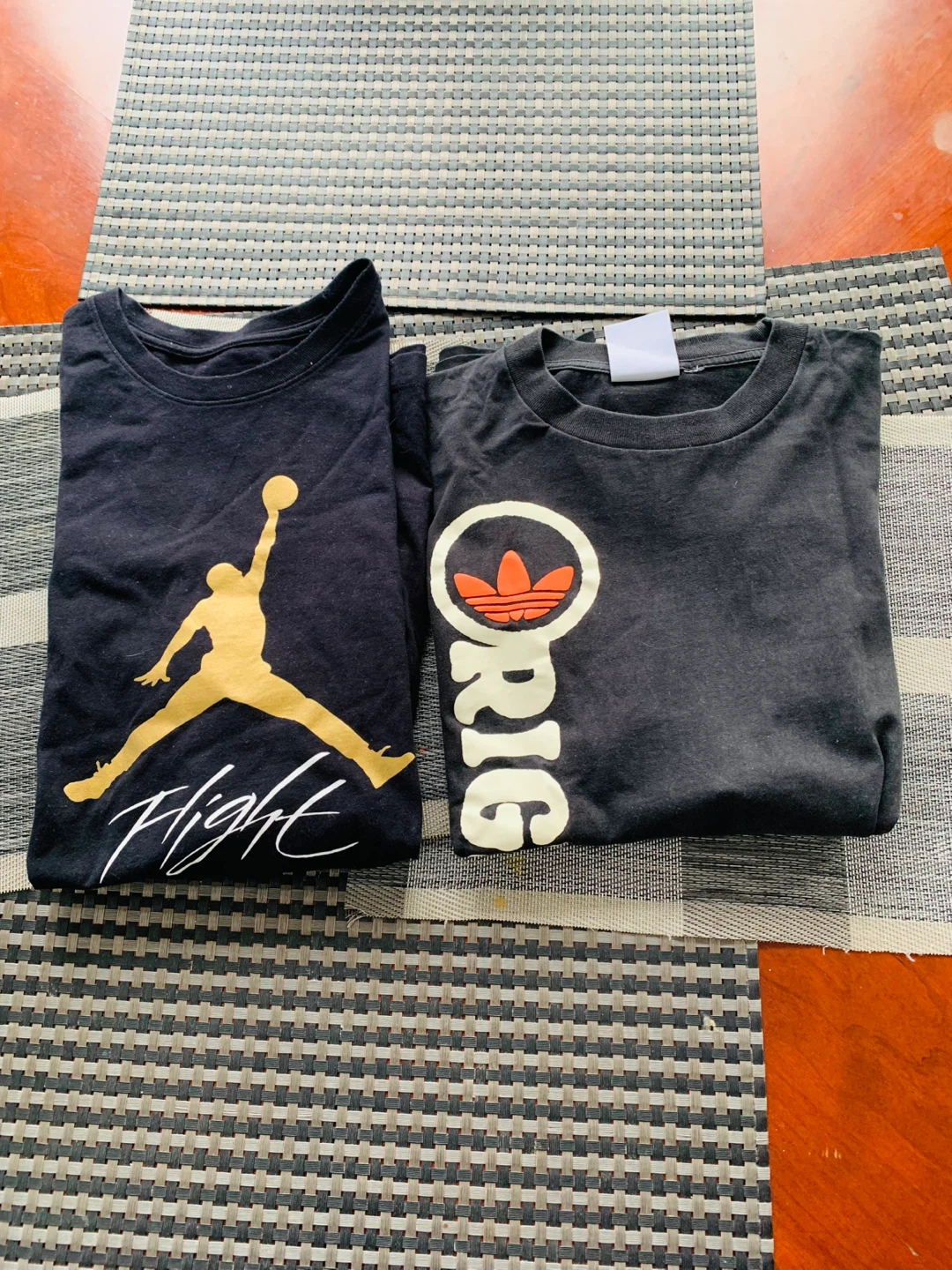 2 Men Med Size Flight and Originals Shirt