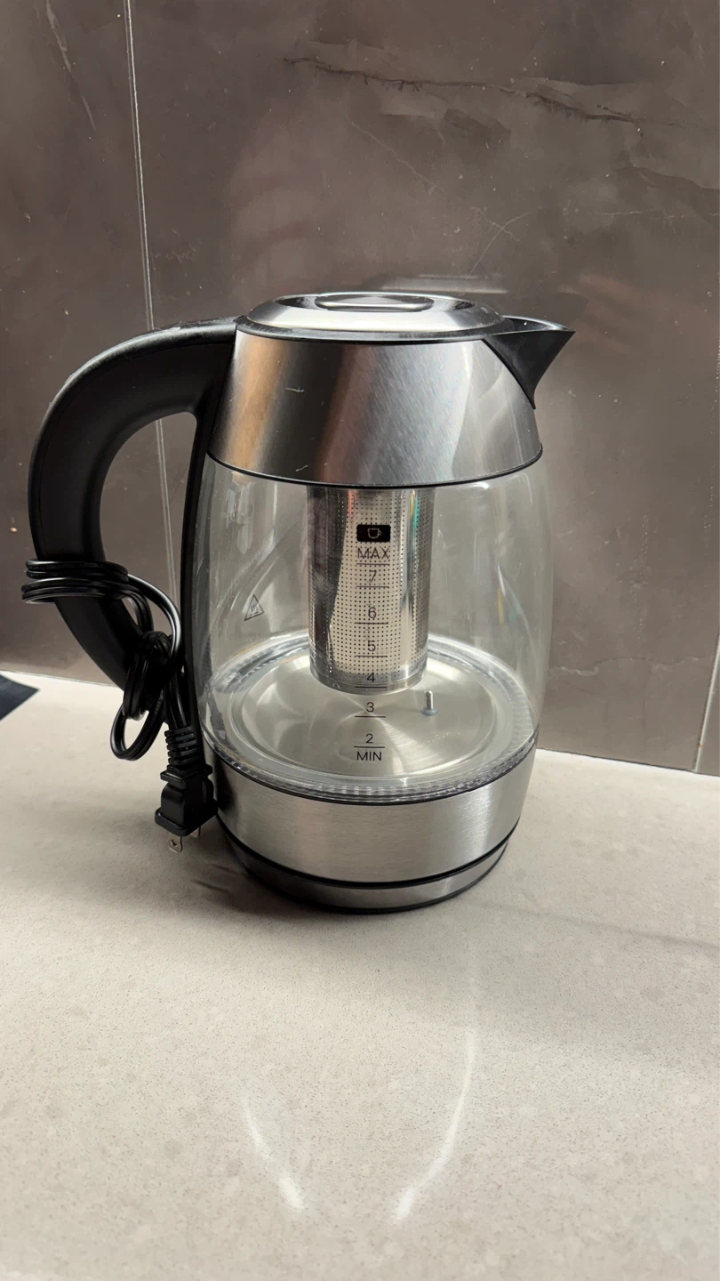 Glass Electric Kettle with Infuser