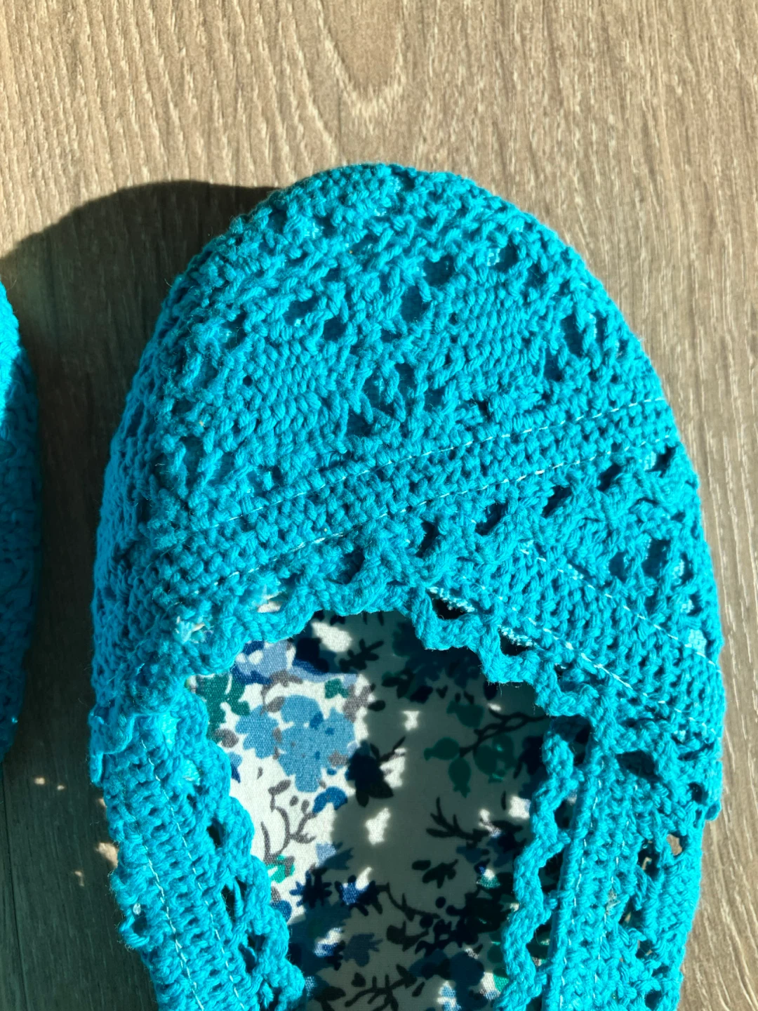Turquoise Crochet Flats - photo 2