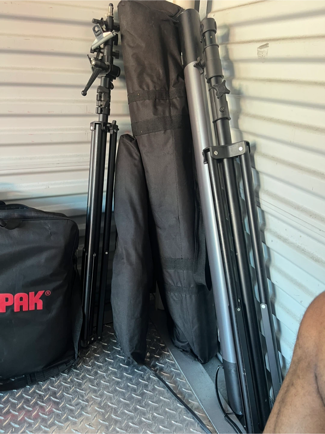 Sunpak Lighting Stands and Tripod with Bag
