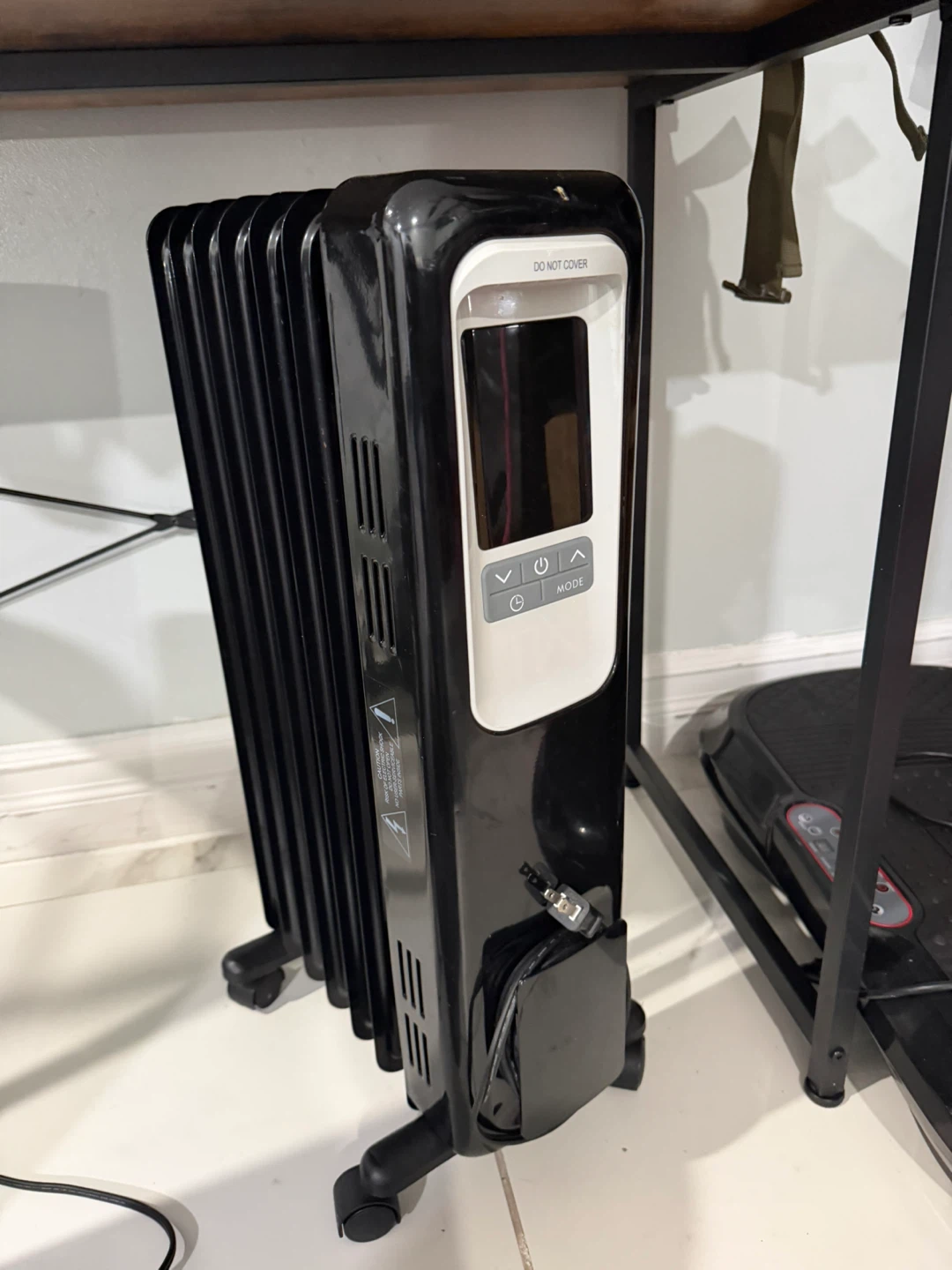 Black Oil-Filled Radiator Heater