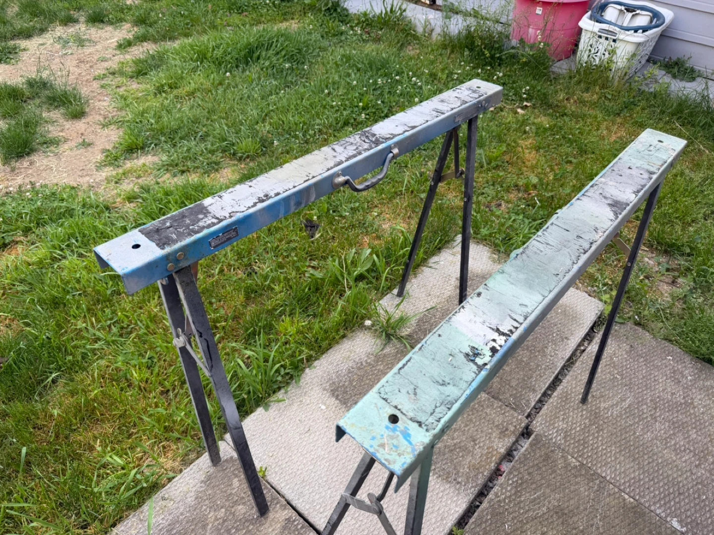 Pair of Metal Sawhorses- both for 20$ - photo 3