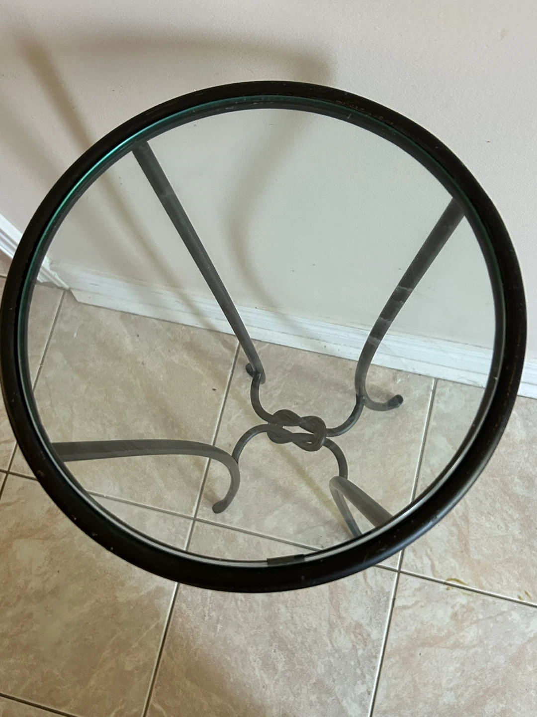 Metal and Glass Pedestal Stand - photo 4