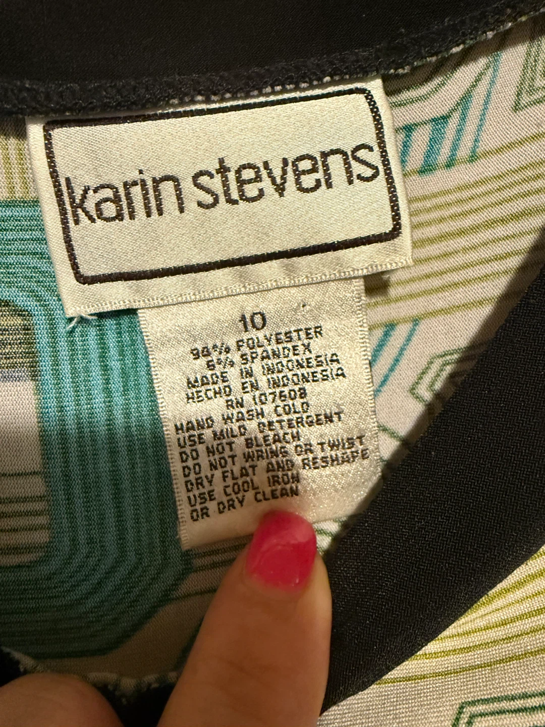 Karin Stevens Women's Geometric Print Dress - photo 4