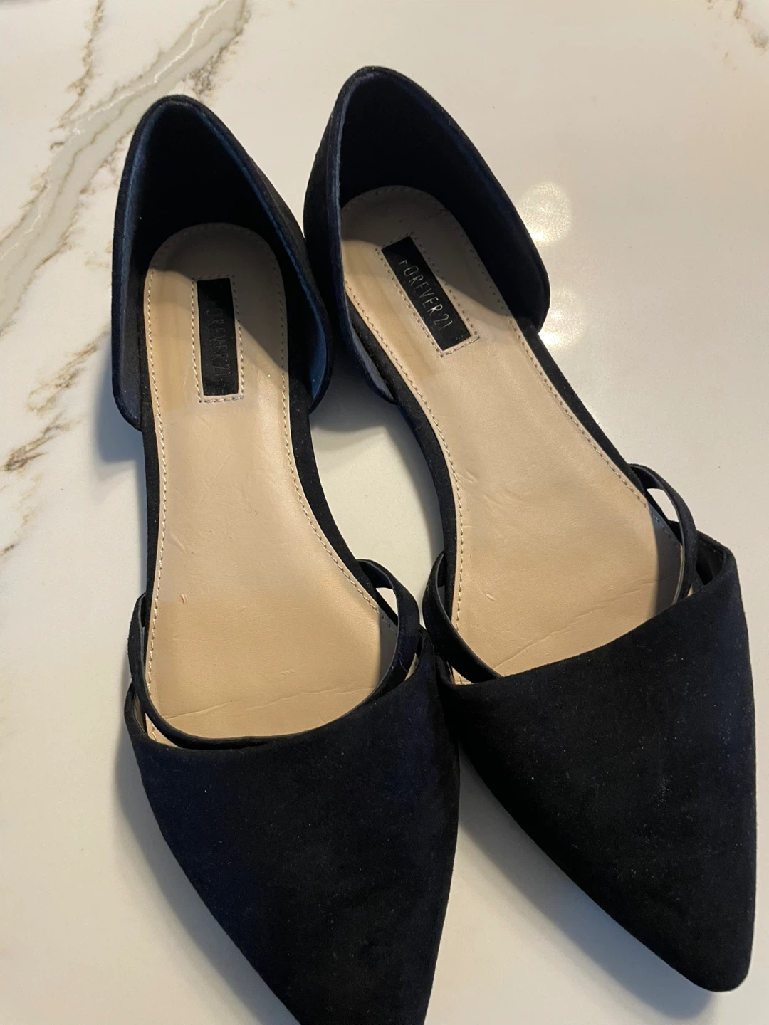 Forever 21 Black Suede Flats