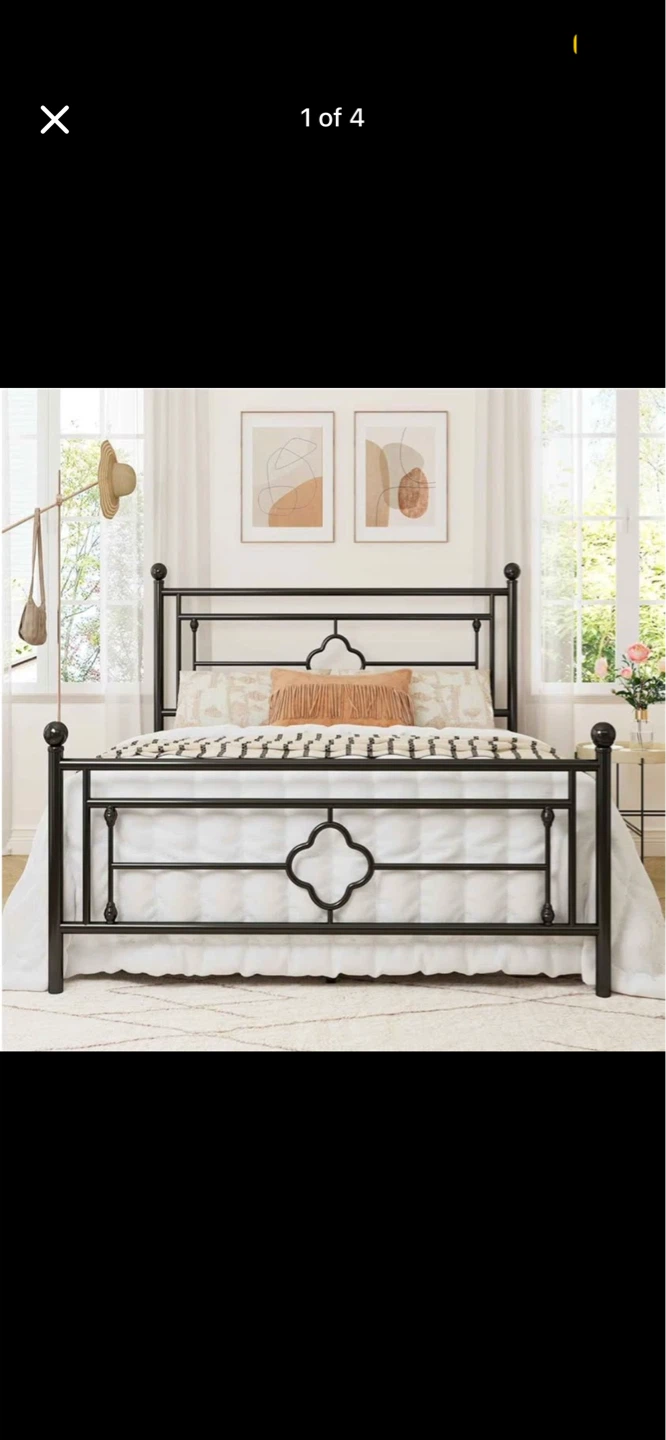 Queen Size Metal Bed Frame - photo 2