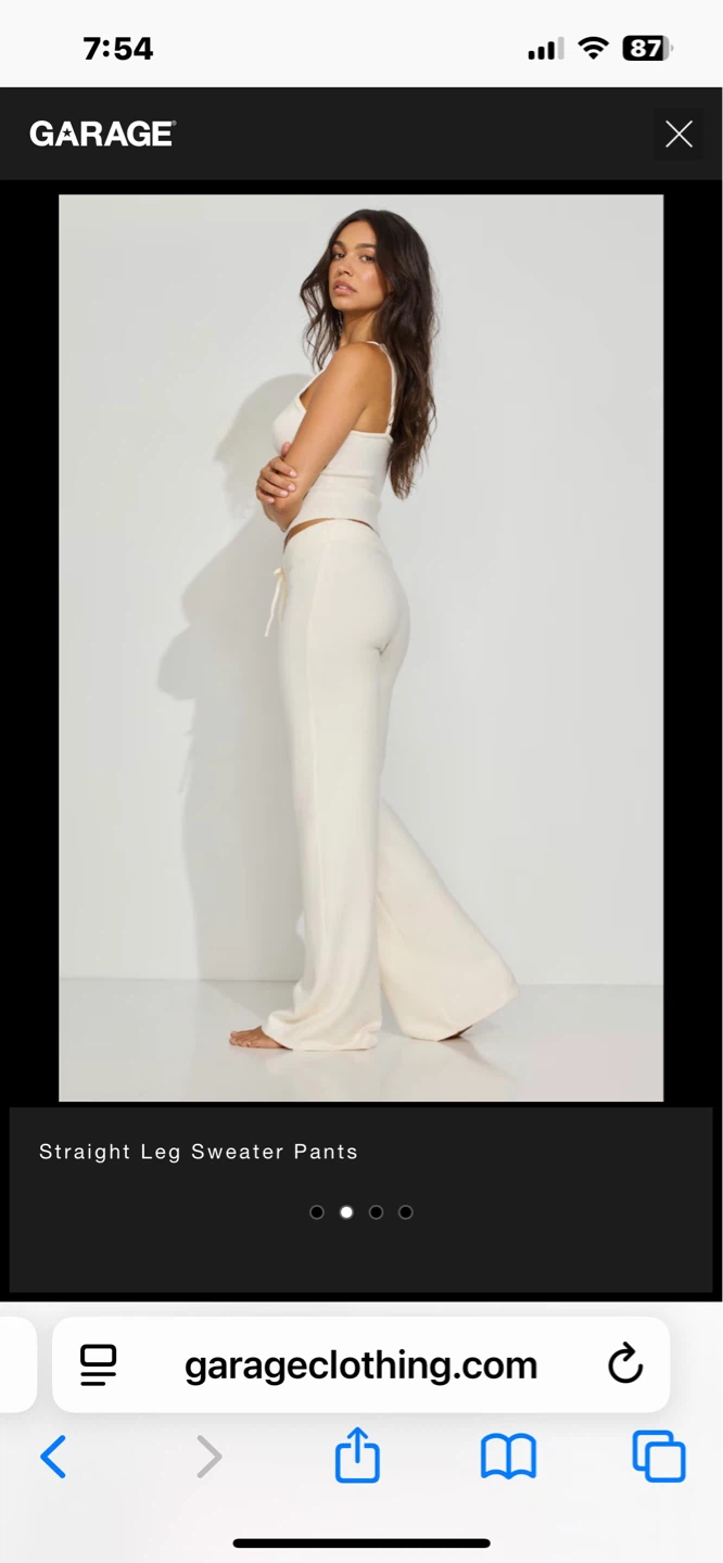 Garage Straight Leg Sweater Pants