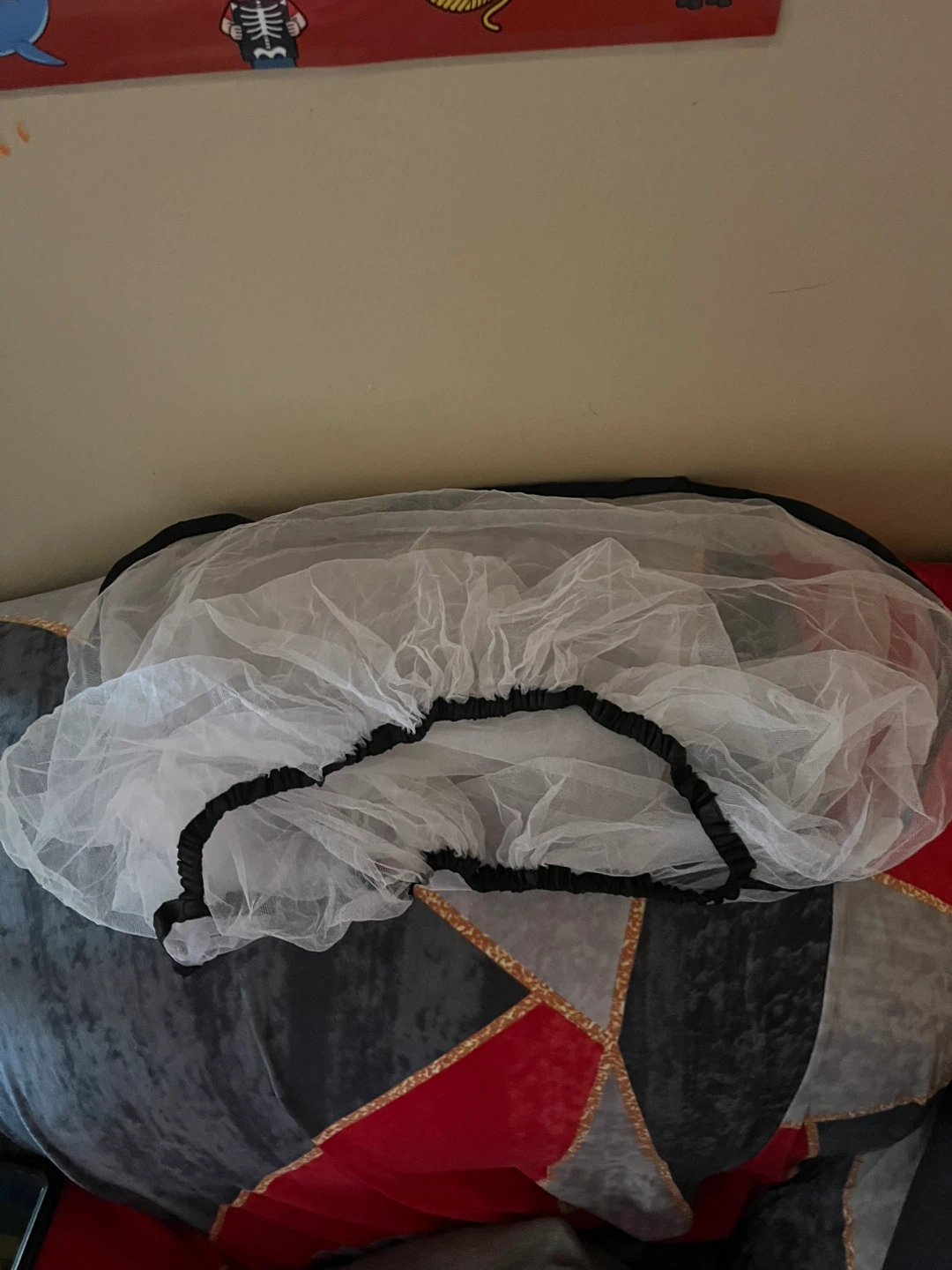 White mosquito car seat cover