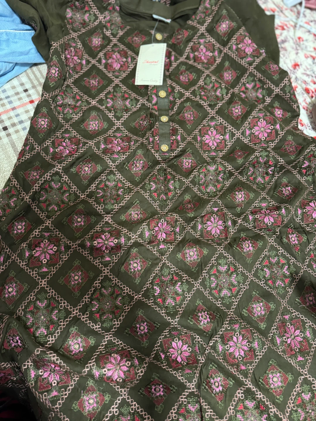 Embroidered Kurti Top - photo 4