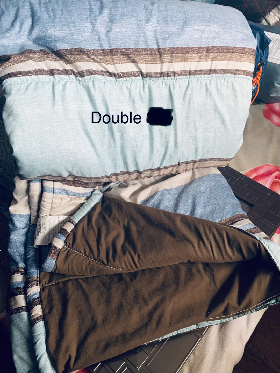 Brandnew Double Mattress protector pad, Double size comforter - photo 2