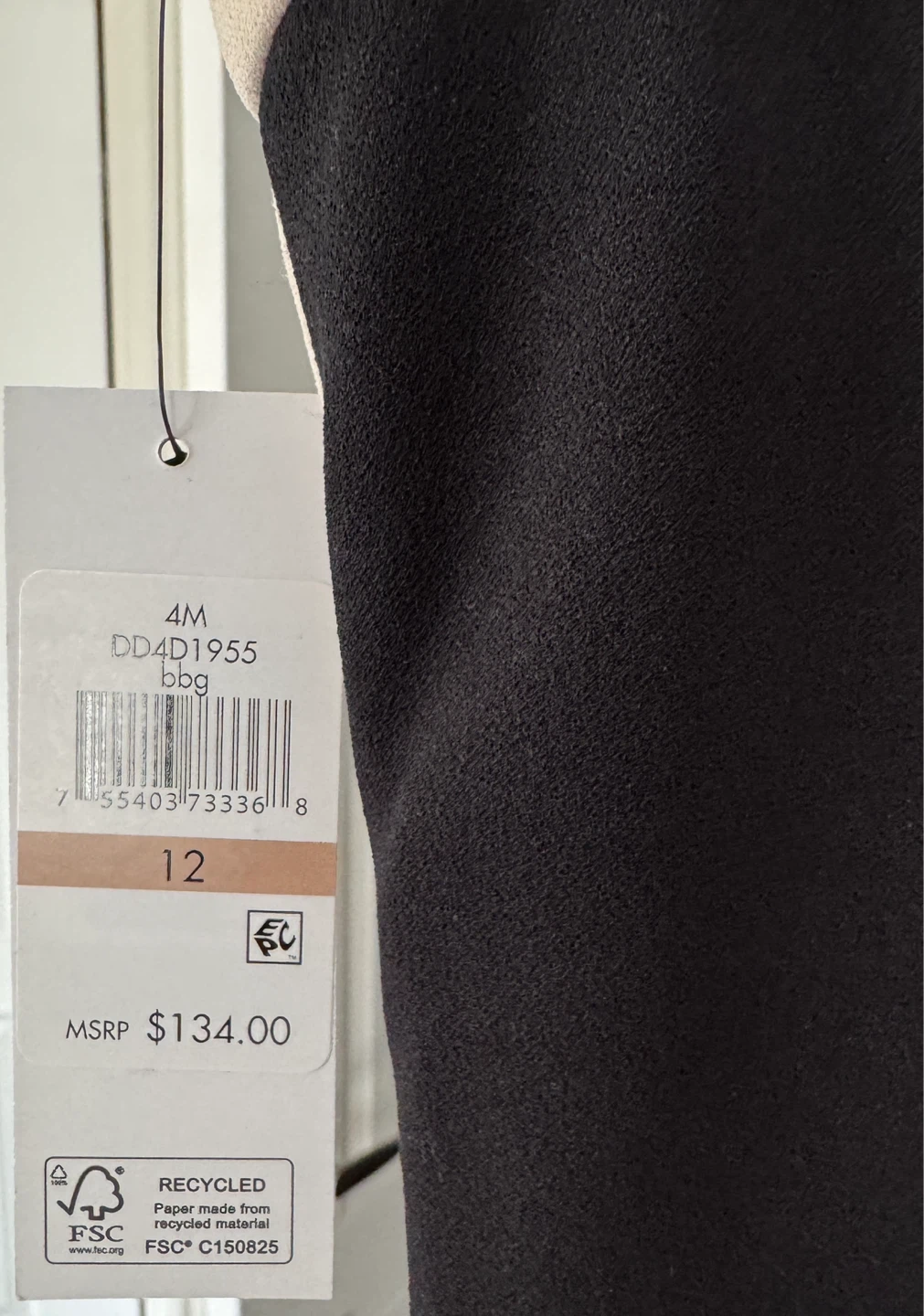 DKNY Black & Tan Sleeveless Dress Size 12 - photo 2