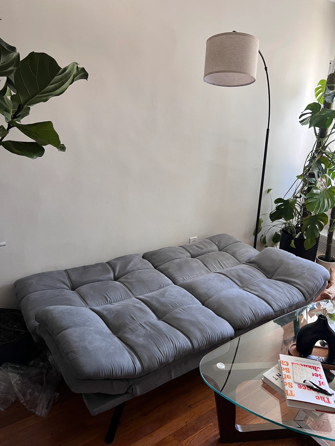 Grey Futon Sofa Bed - photo 4