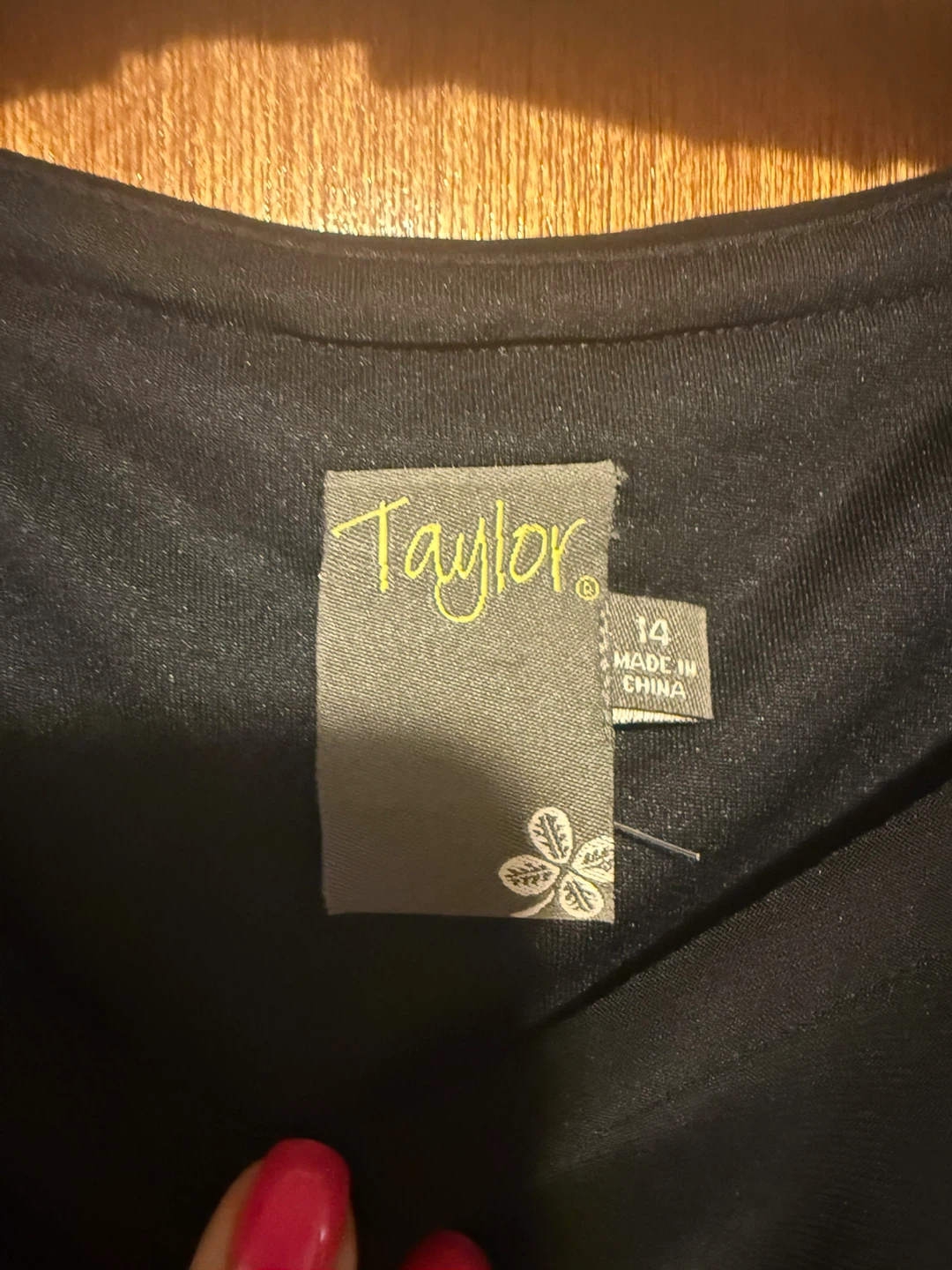 Taylor Black Tiered Dress - Size 14 - photo 2