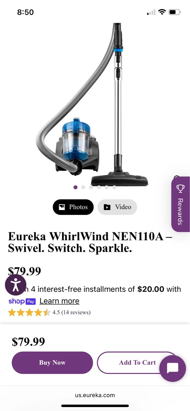 Eureka Whirlwind NEN110A Vacuum Cleaner