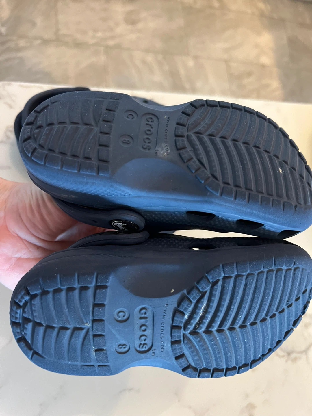 Navy Blue Crocs with Jibbitz - photo 2